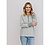 "As Is" Candace Cameron Bure Printed Breezy Cotton Henley Top, 4 of 7
