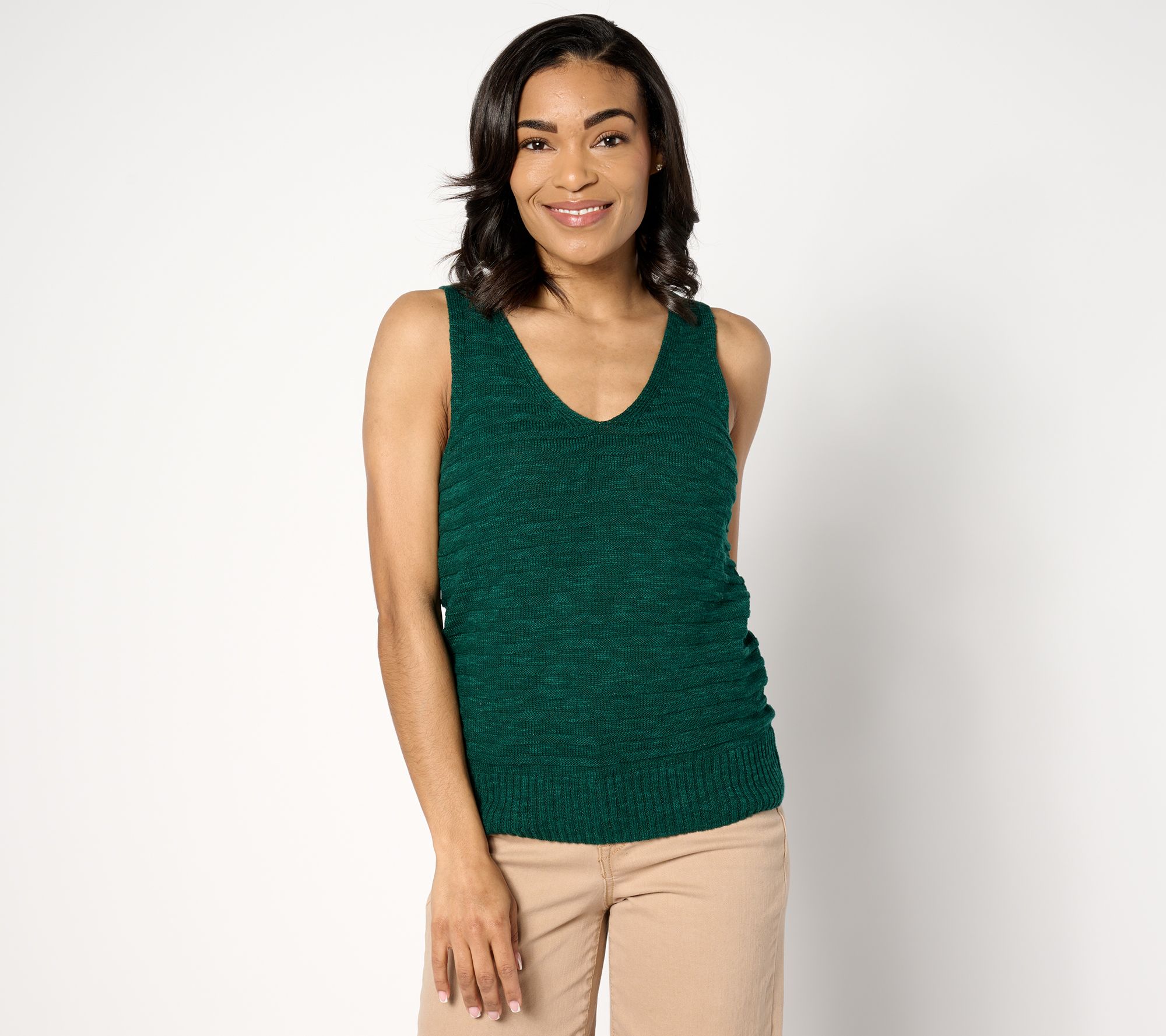 BEAUTIFUL by Lawrence Zarian V-Neck Sweater Tank