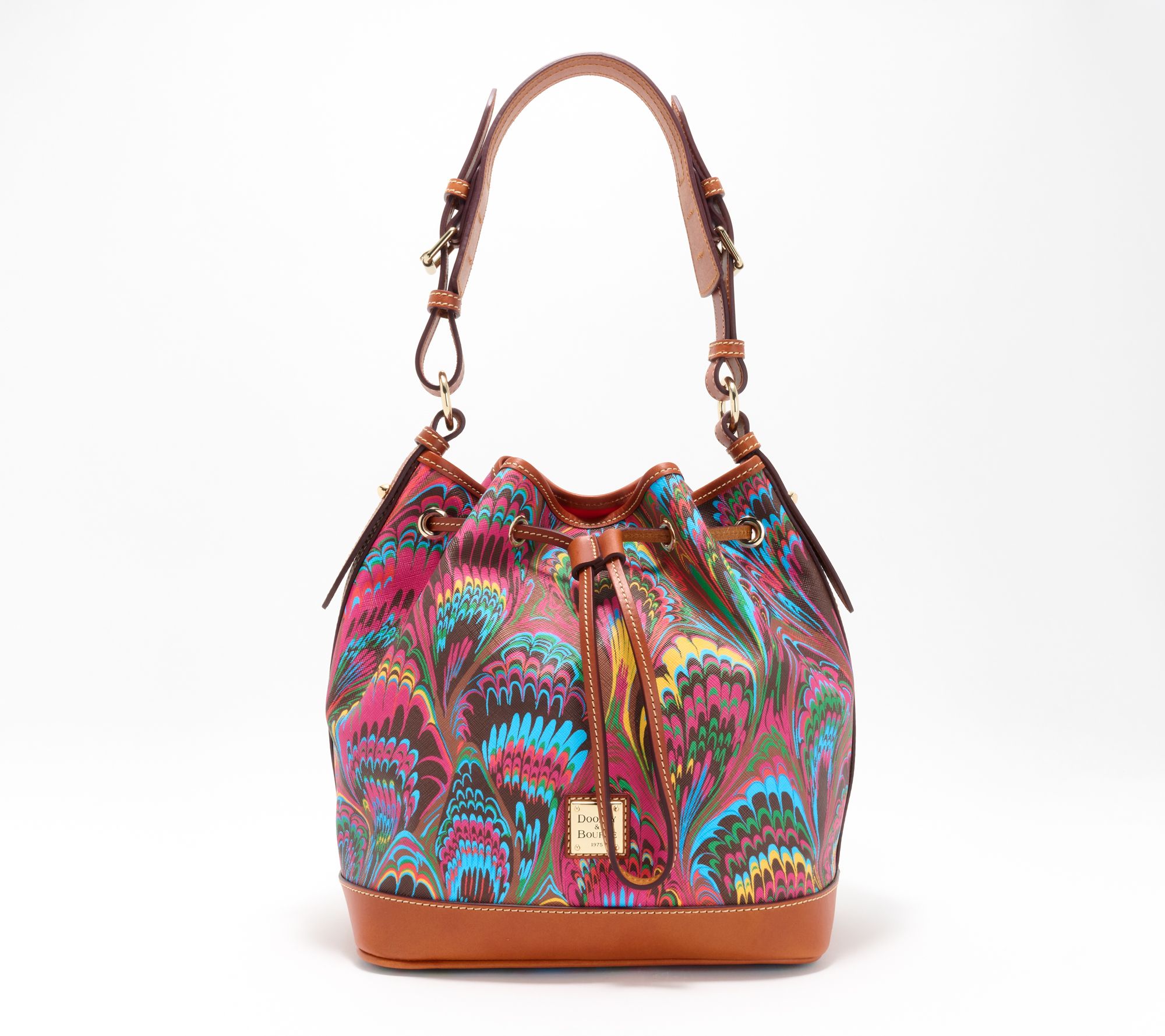 Dooney & Bourke Coated Cotton Plumes Drawstring