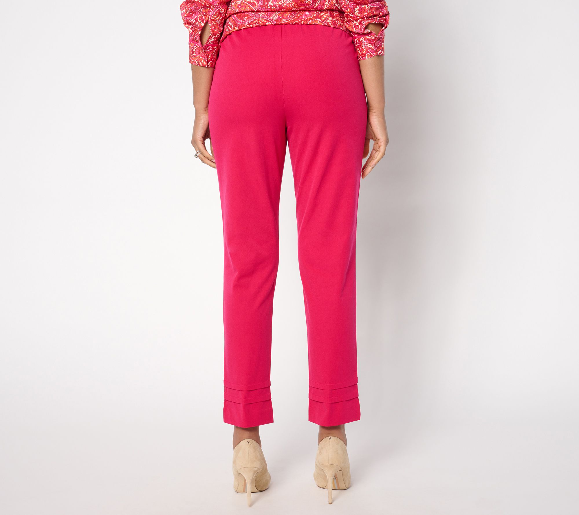 Isaac Mizrahi Live! 24/7 Stretch Straight Ankle Pants - QVC.com