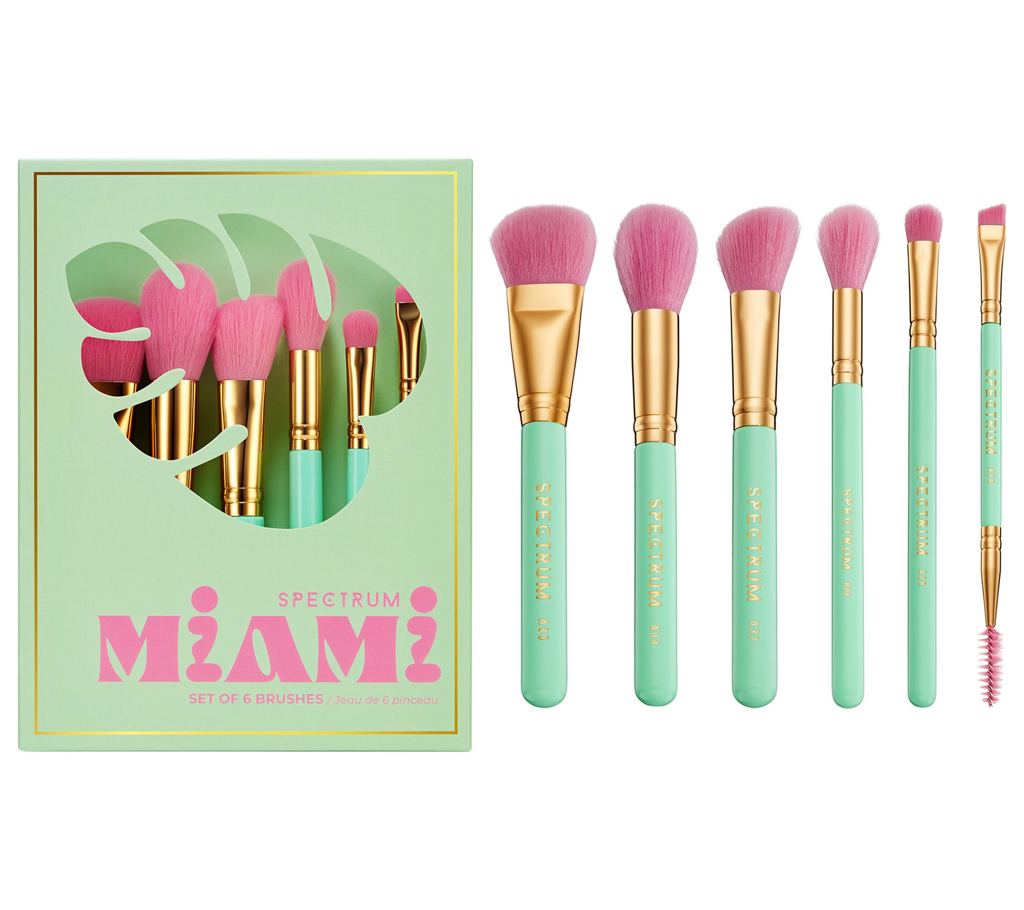 Spectrum Collections Travel Book 6-pc Makeup Brush Set