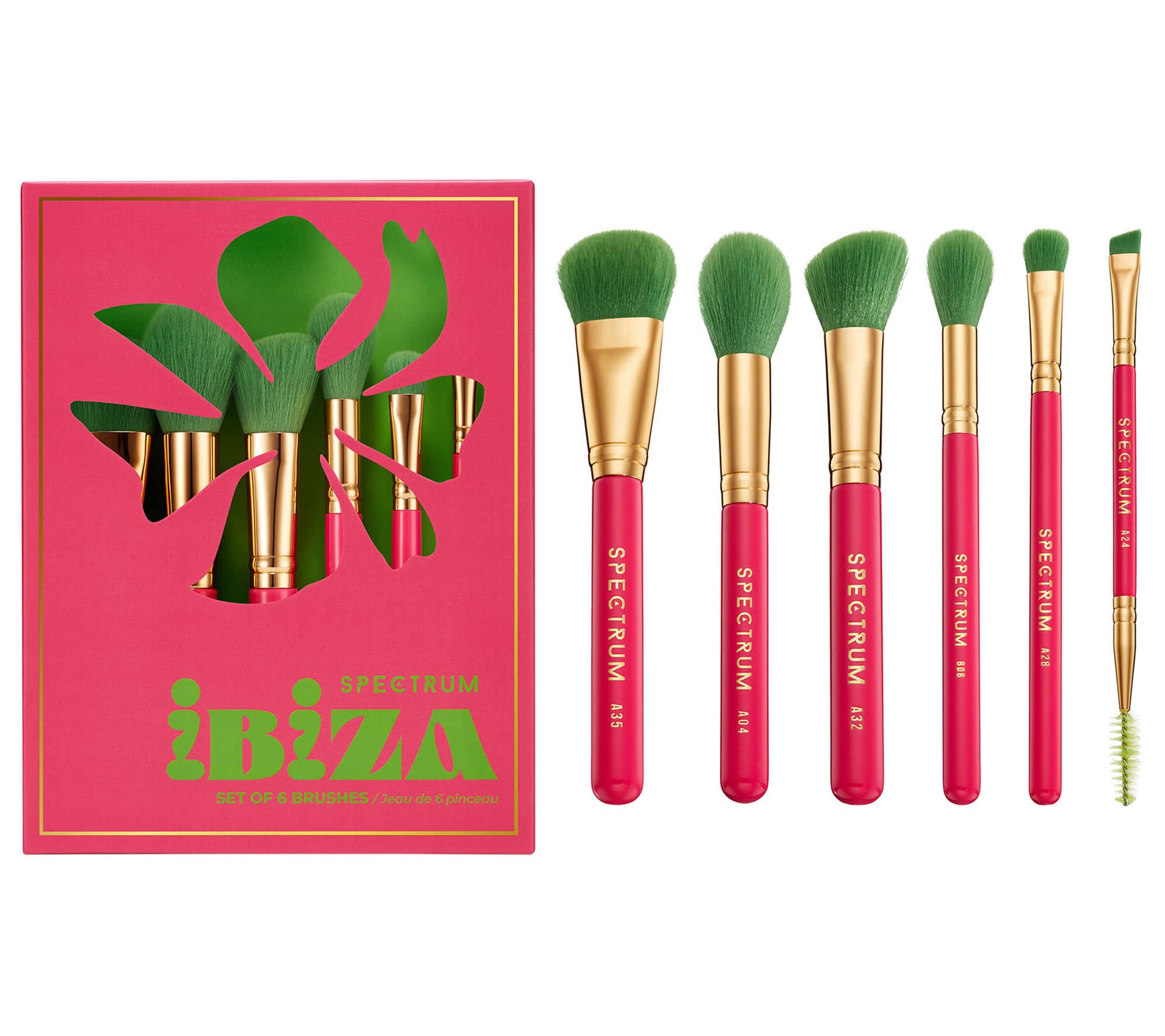Spectrum Collections Travel Book 6-pc Makeup Brush Set