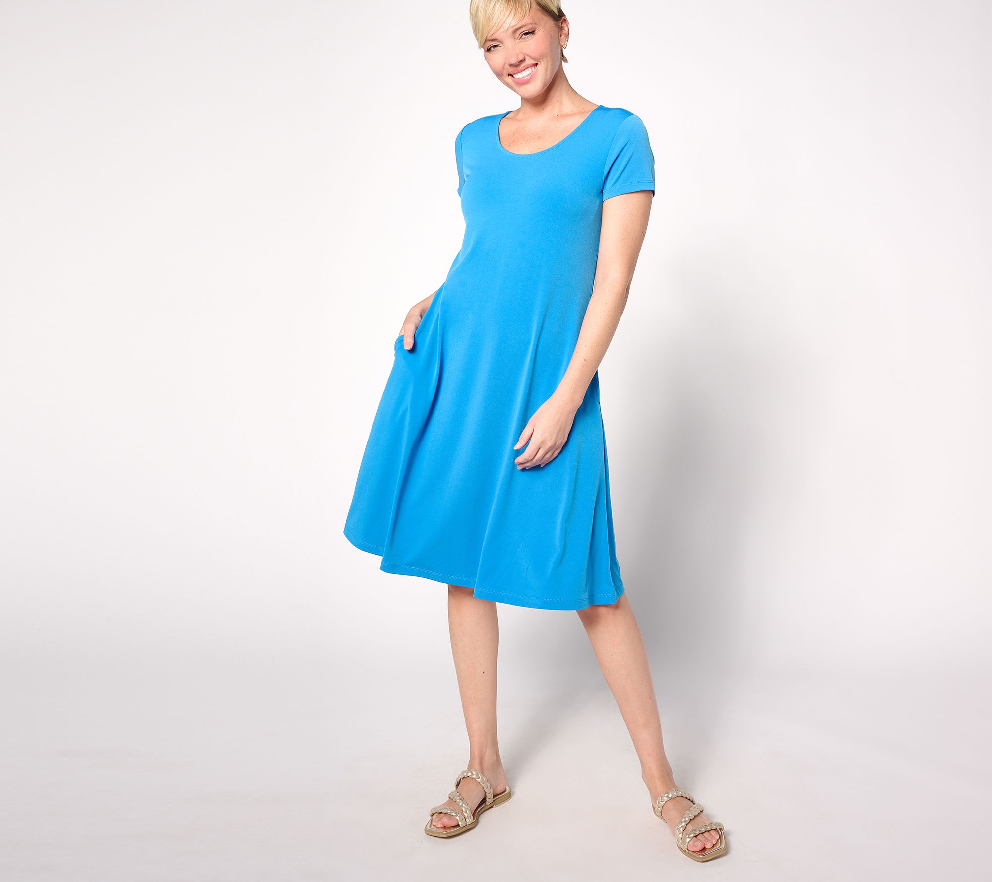qvc liquid knit dresses As Is