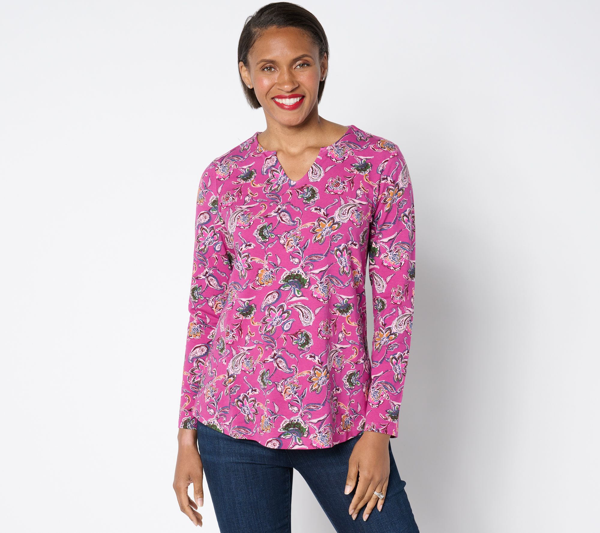 トップス IE-FMnavy Women's Long-sleeve top with crystal plaque | Pink | Diesel