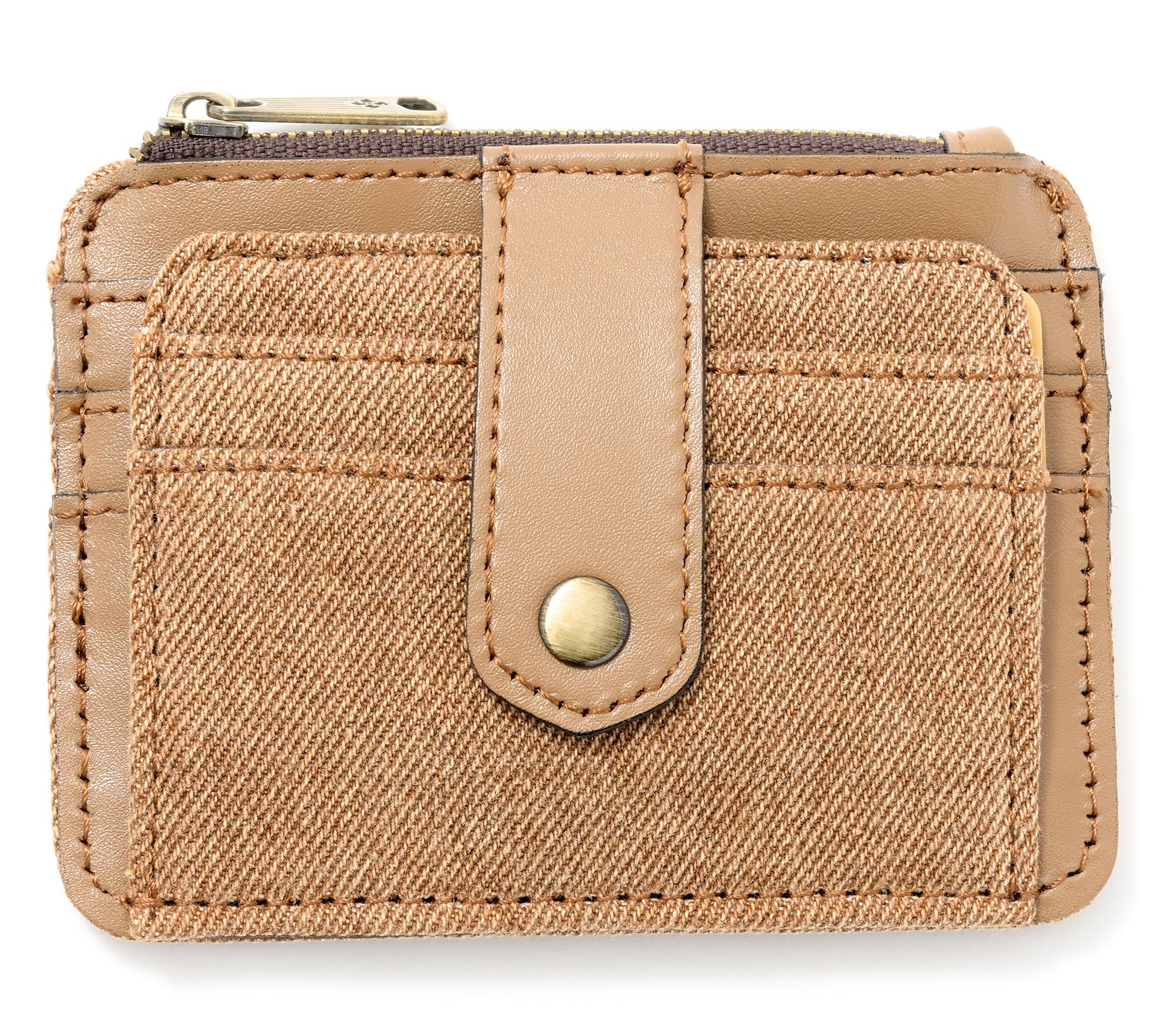 "As Is" Patricia Nash Denim Cassis ID Cardholder