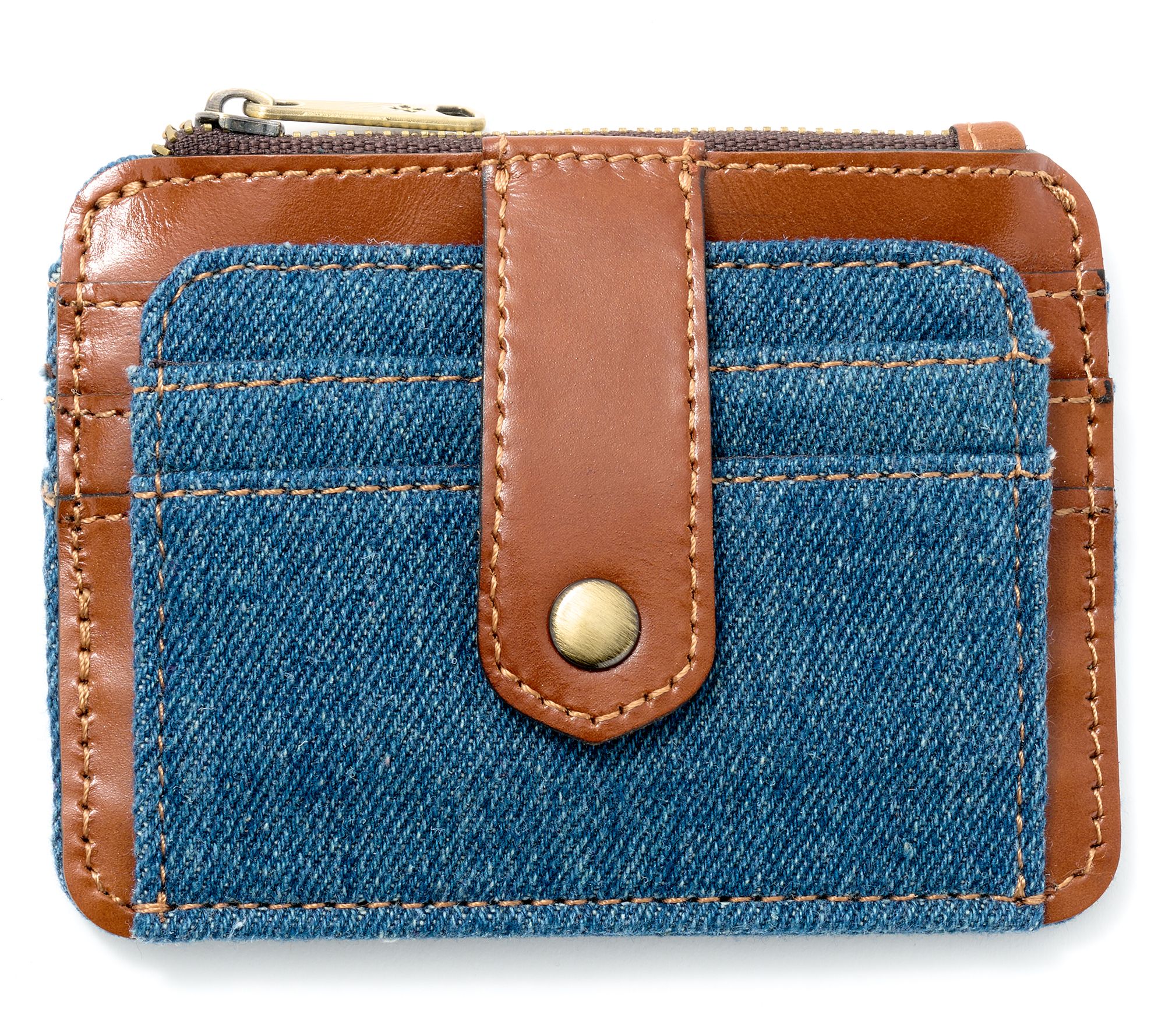 "As Is" Patricia Nash Denim Cassis ID Cardholder
