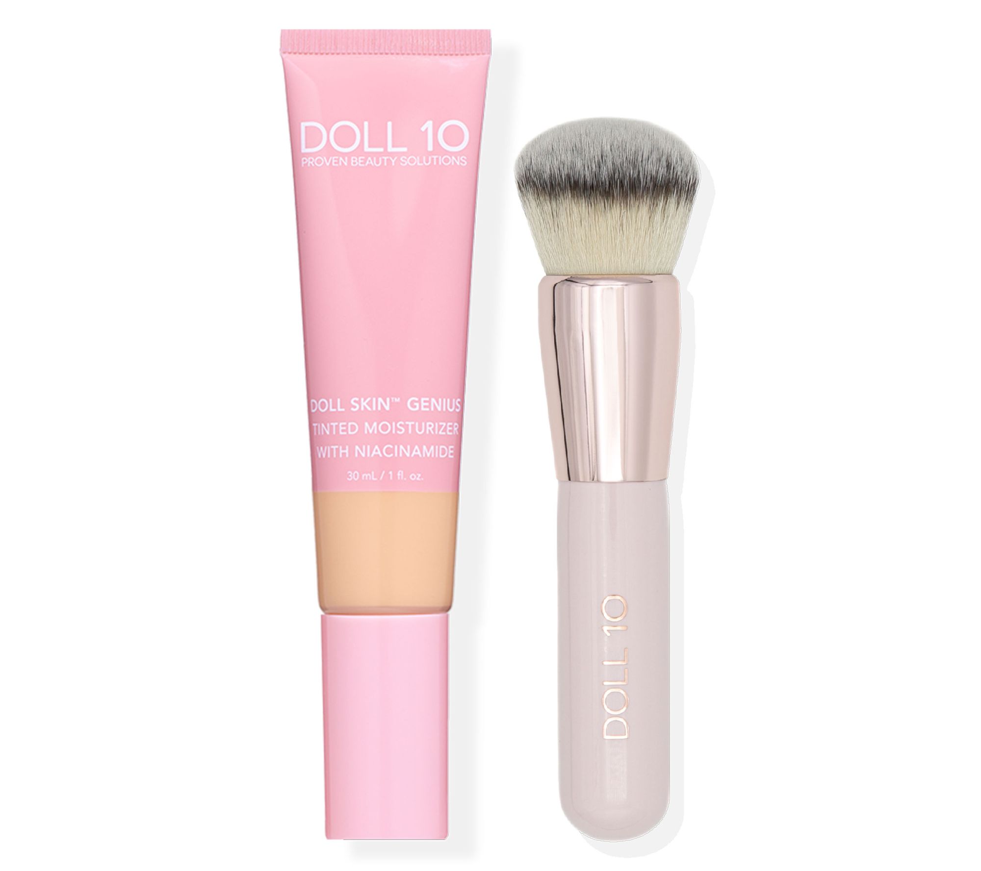 Doll 10 Plant Based Collagen Tinted Moisturizer with Brush