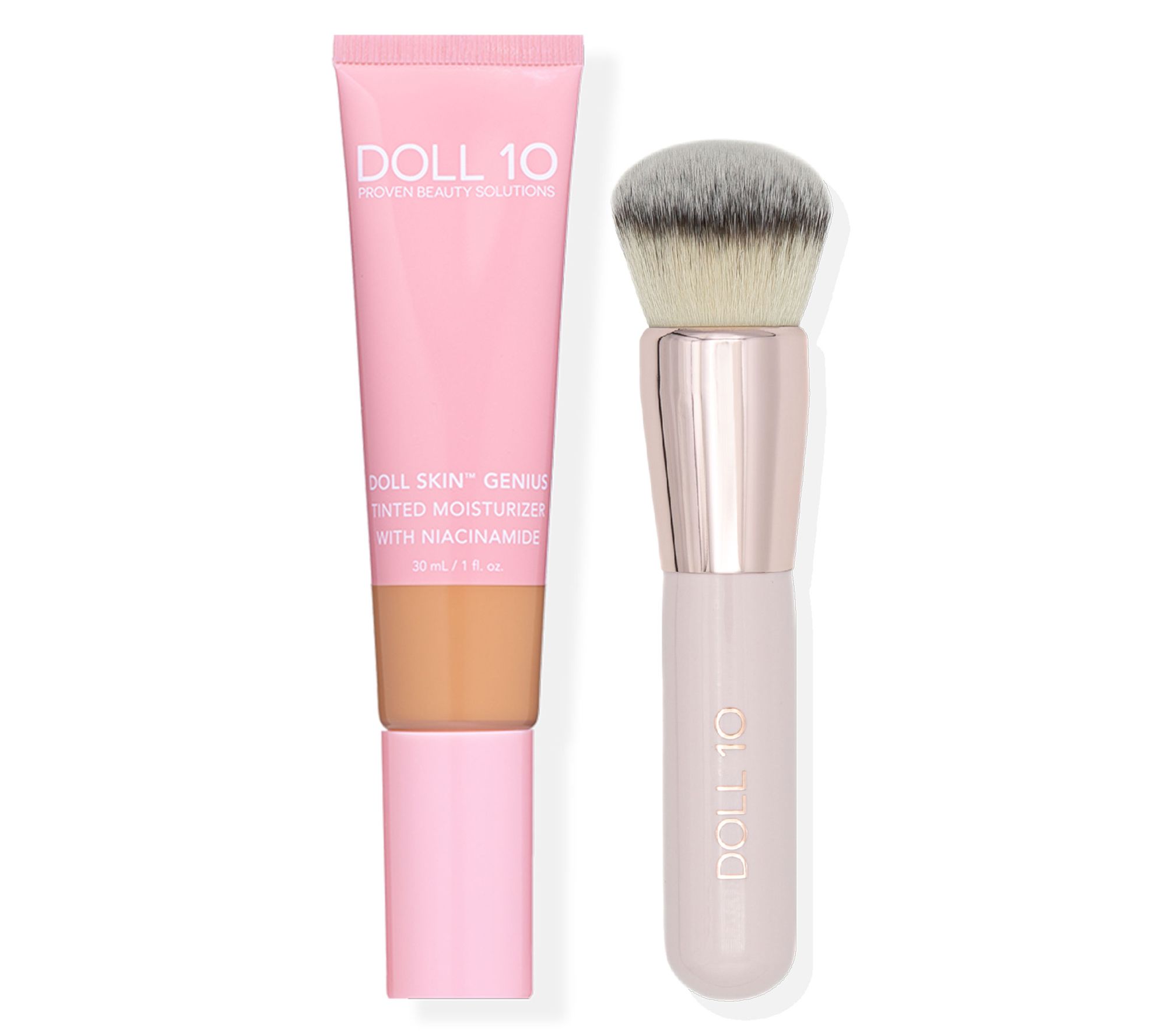 Doll 10 Plant Based Collagen Tinted Moisturizer with Brush