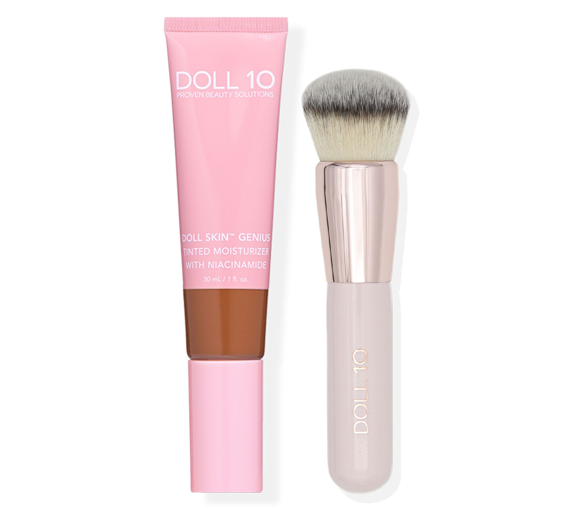 Doll 10 Plant Based Collagen Tinted Moisturizer with Brush