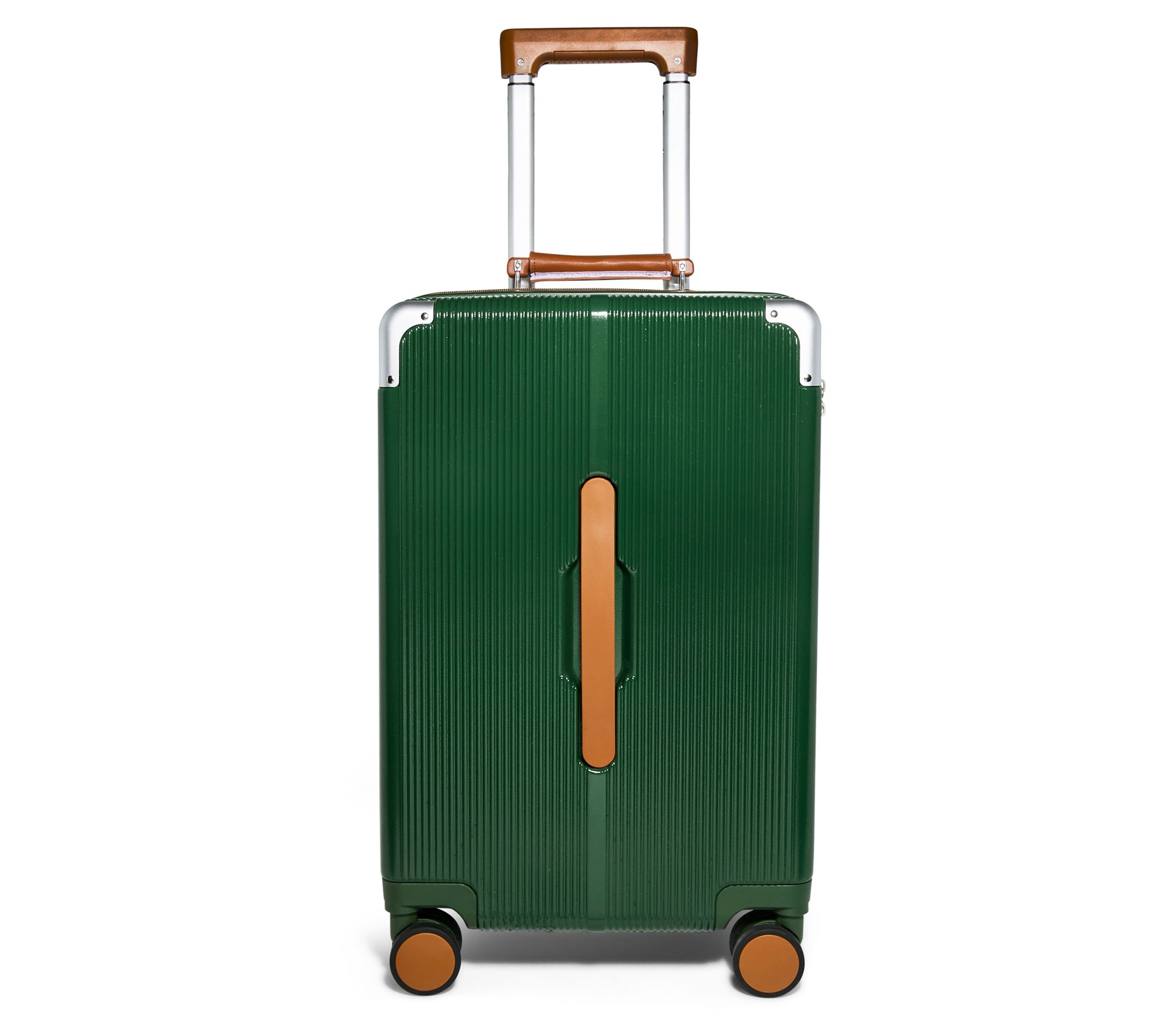 American Leather Co. 20" Hardside Carry-On with Leather Trim