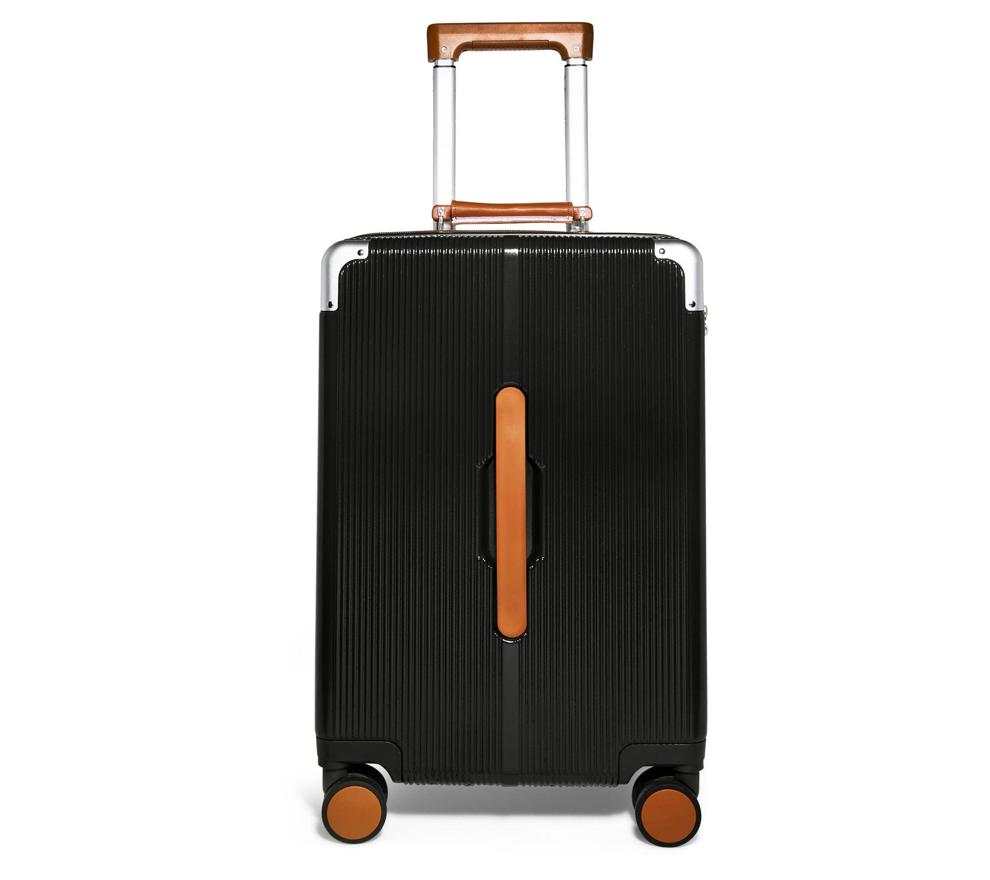 American Leather Co. 20" Hardside Carry-On with Leather Trim