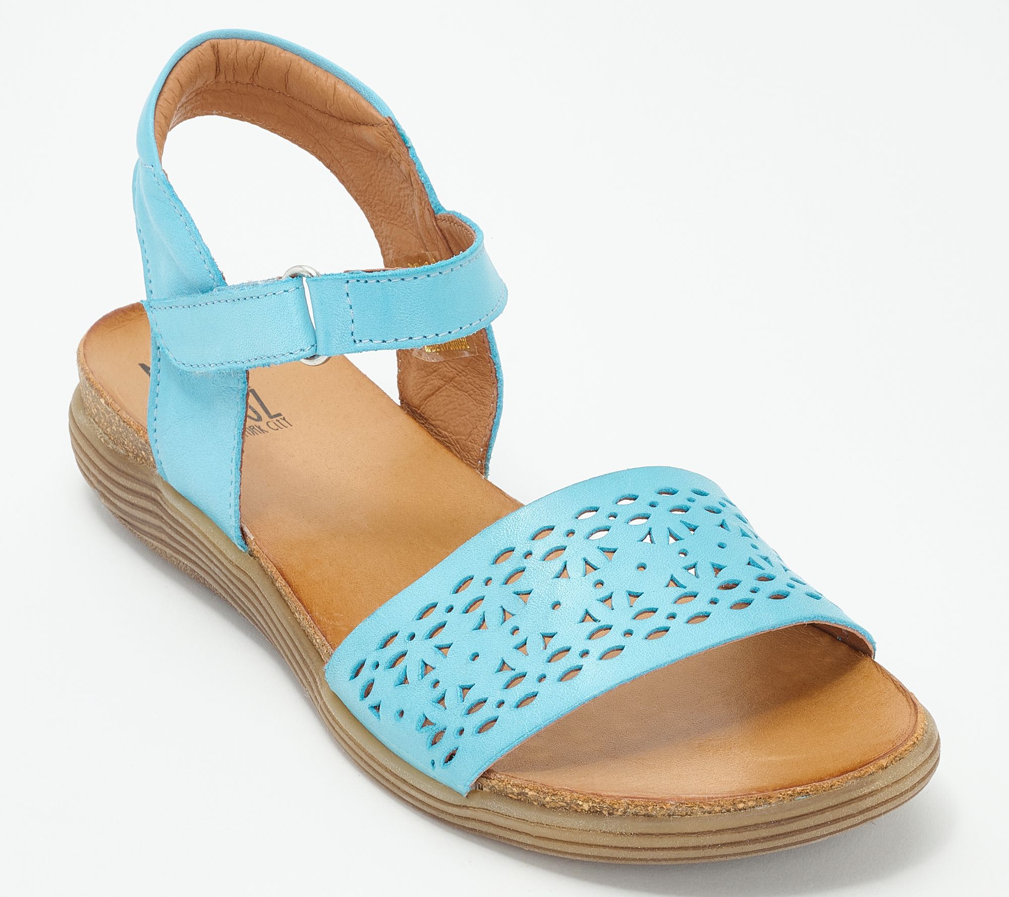 Miz Mooz Leather Adjustable Ankle Strap Sandals - Mave