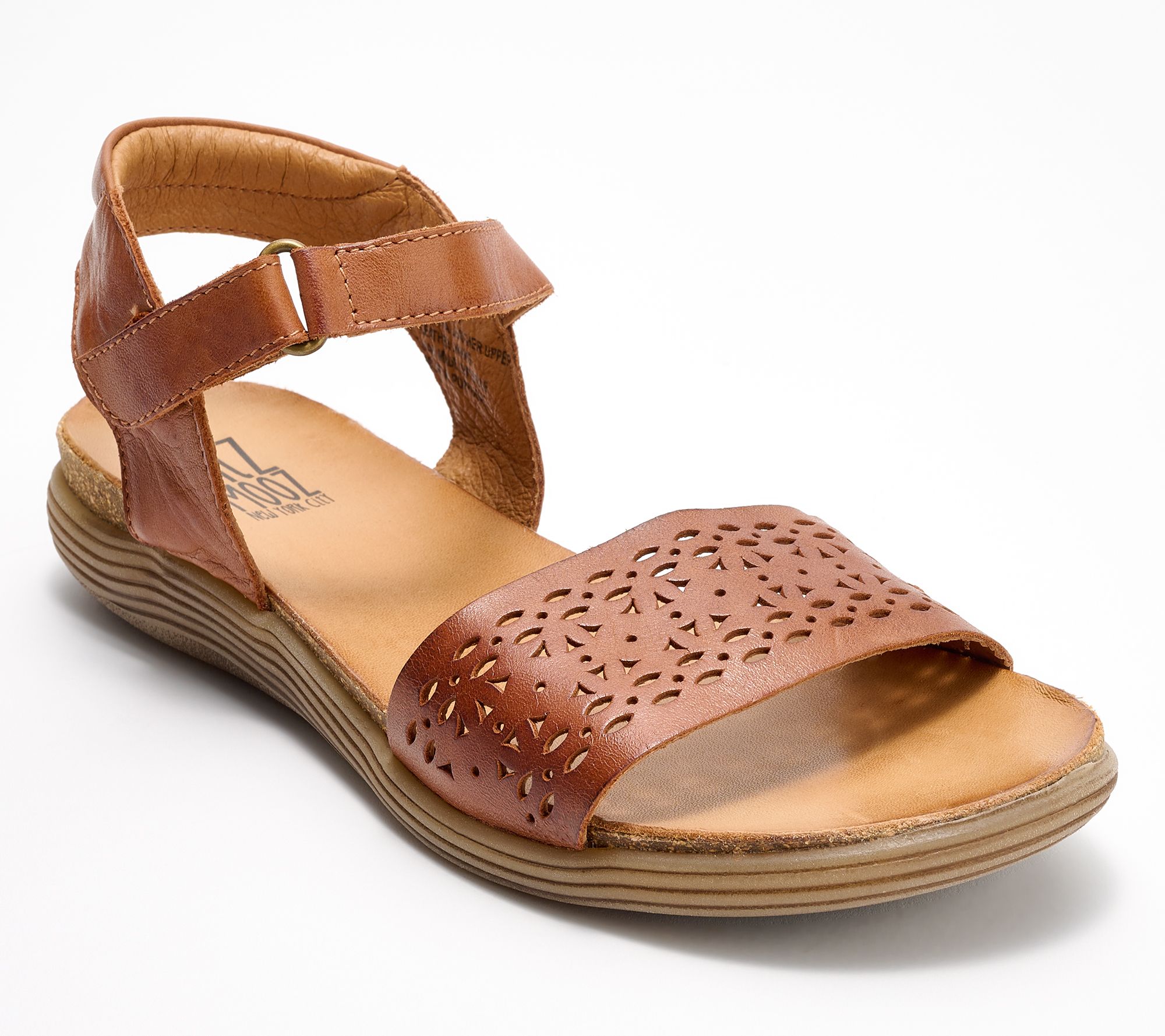 Miz Mooz Leather Adjustable Ankle Strap Sandals - Mave