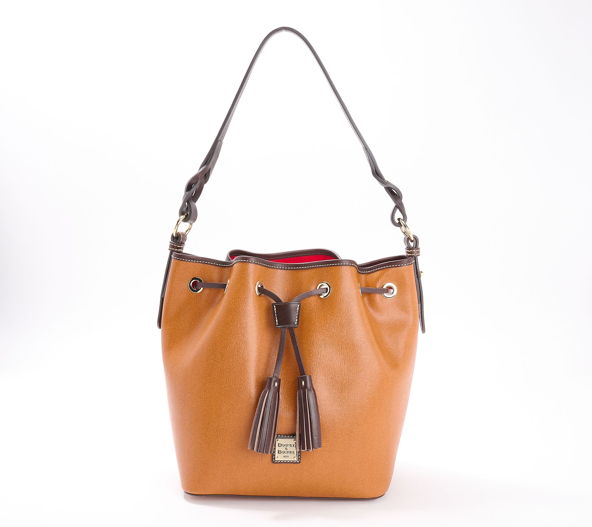As Is Dooney & Bourke Saffiano Leather Tasha Drawstring