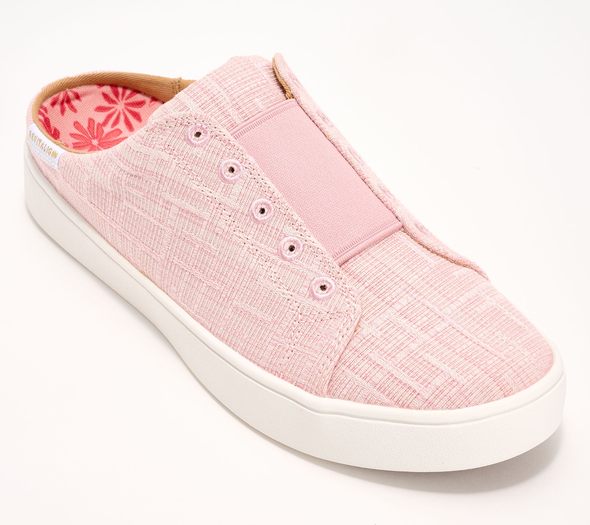 Revitalign Orthotic Woven Sneaker Mules - Harmony Petal