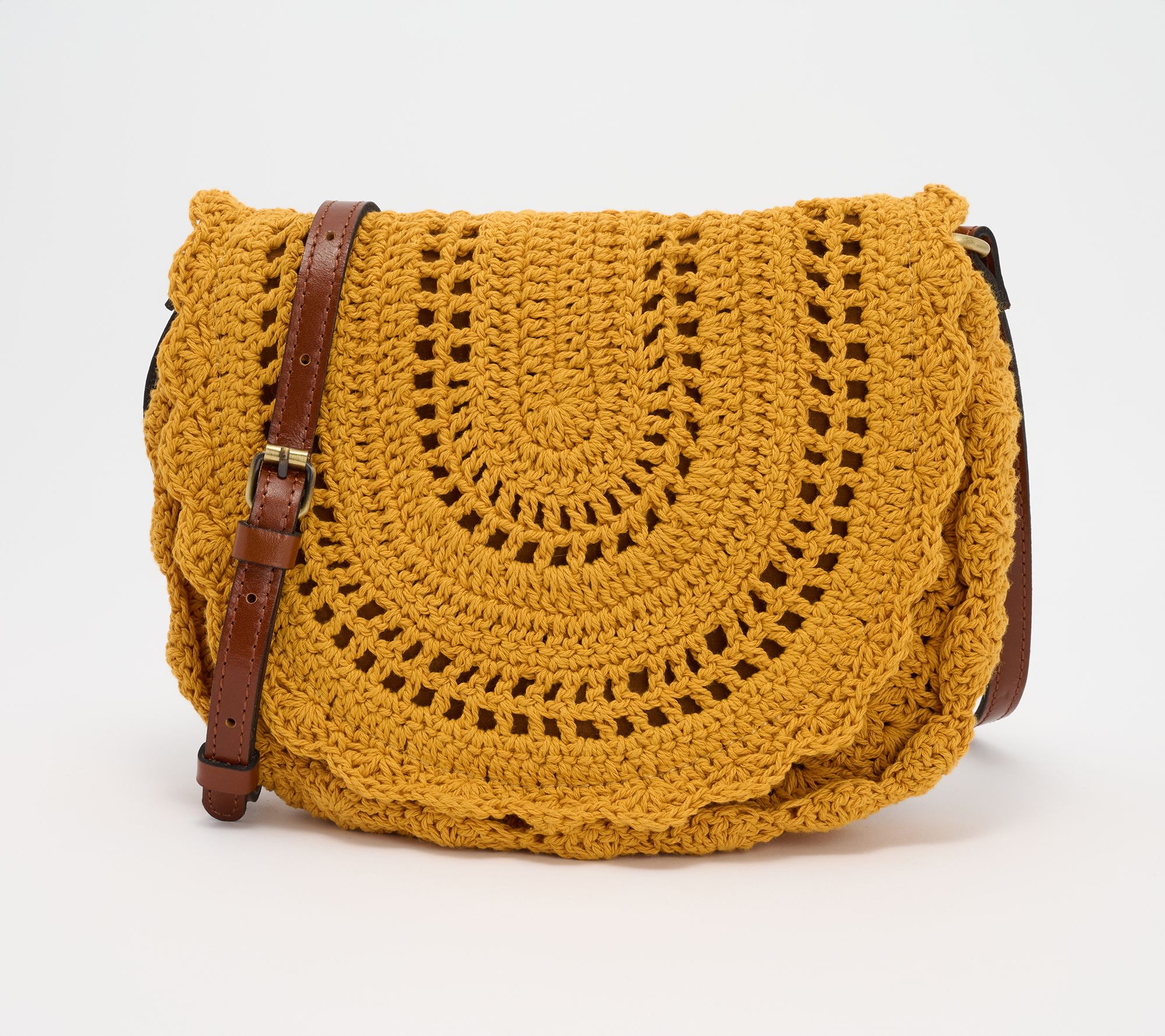 Patricia Nash Crochet Nikita Flap Crossbody