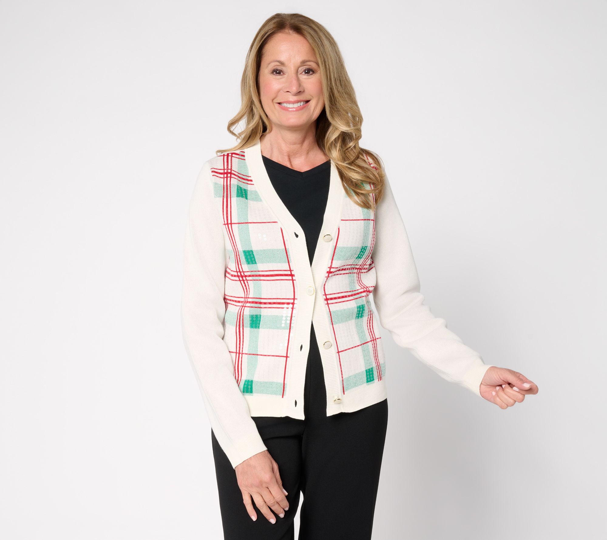  nicole by Nicole Miller All-Over Sequin Cardigan