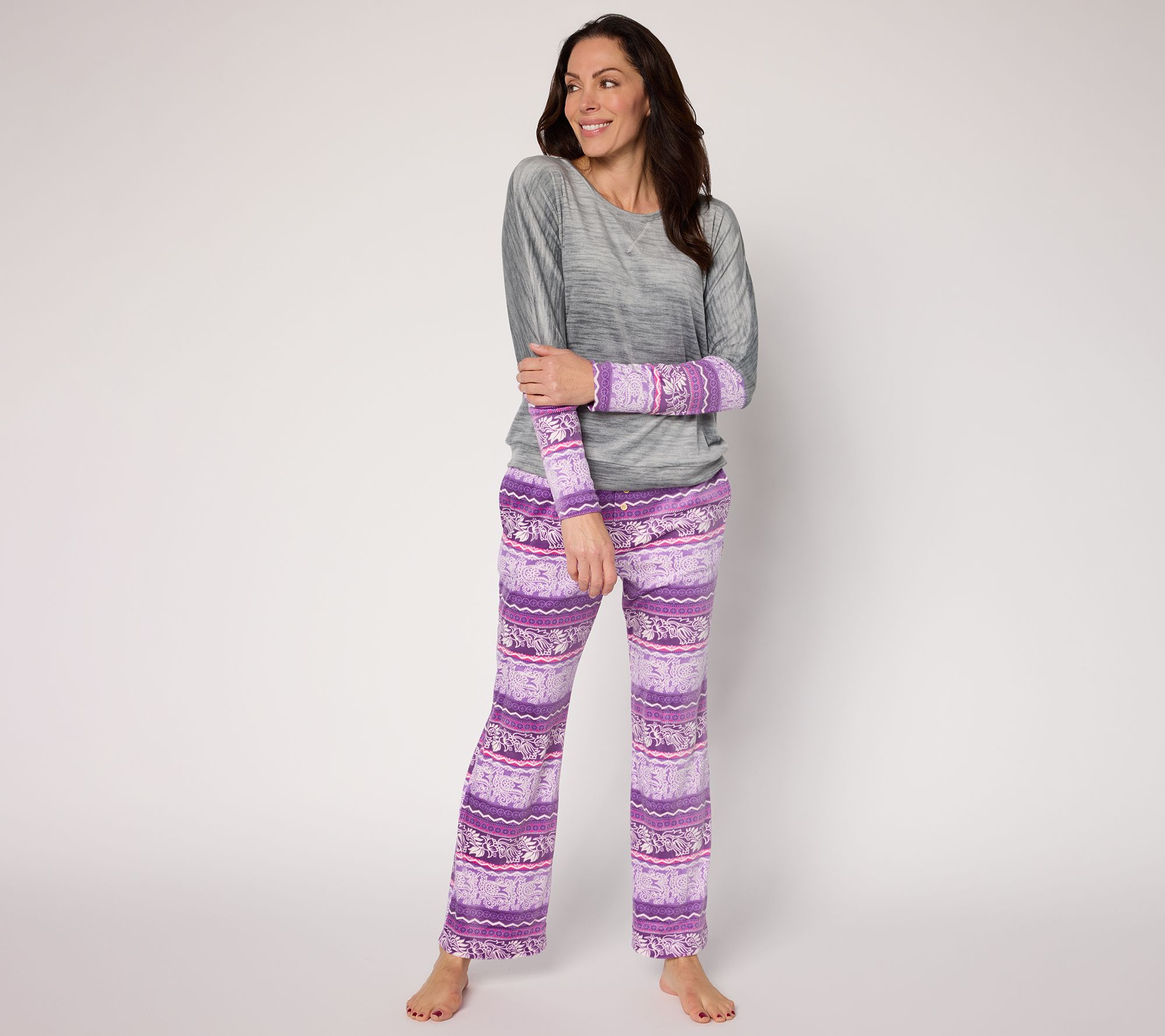 MUK LUKS Silky Velour Lounge Set