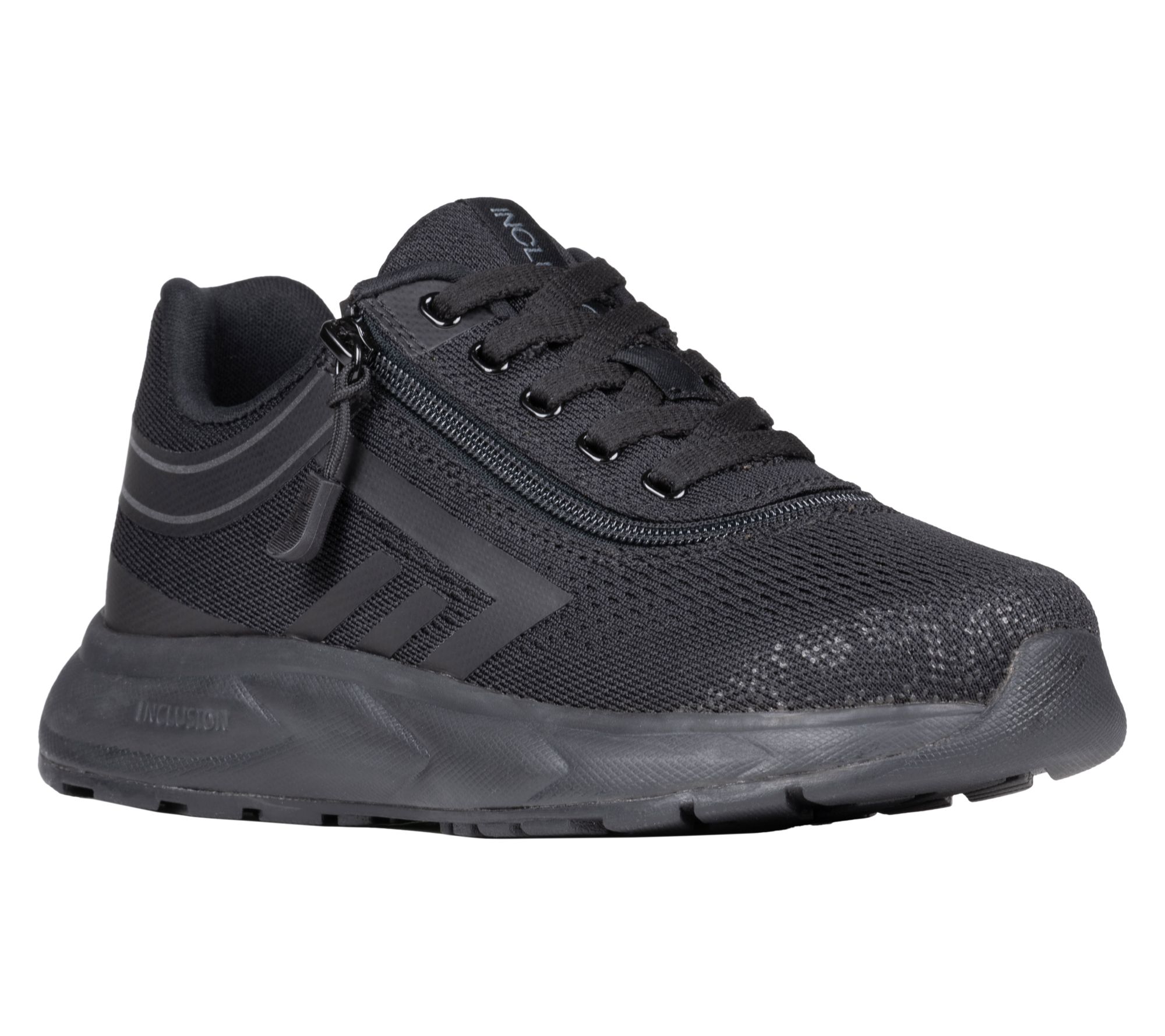 BILLY Footwear zip-on Kid's Black to the FloorSport Inclusion