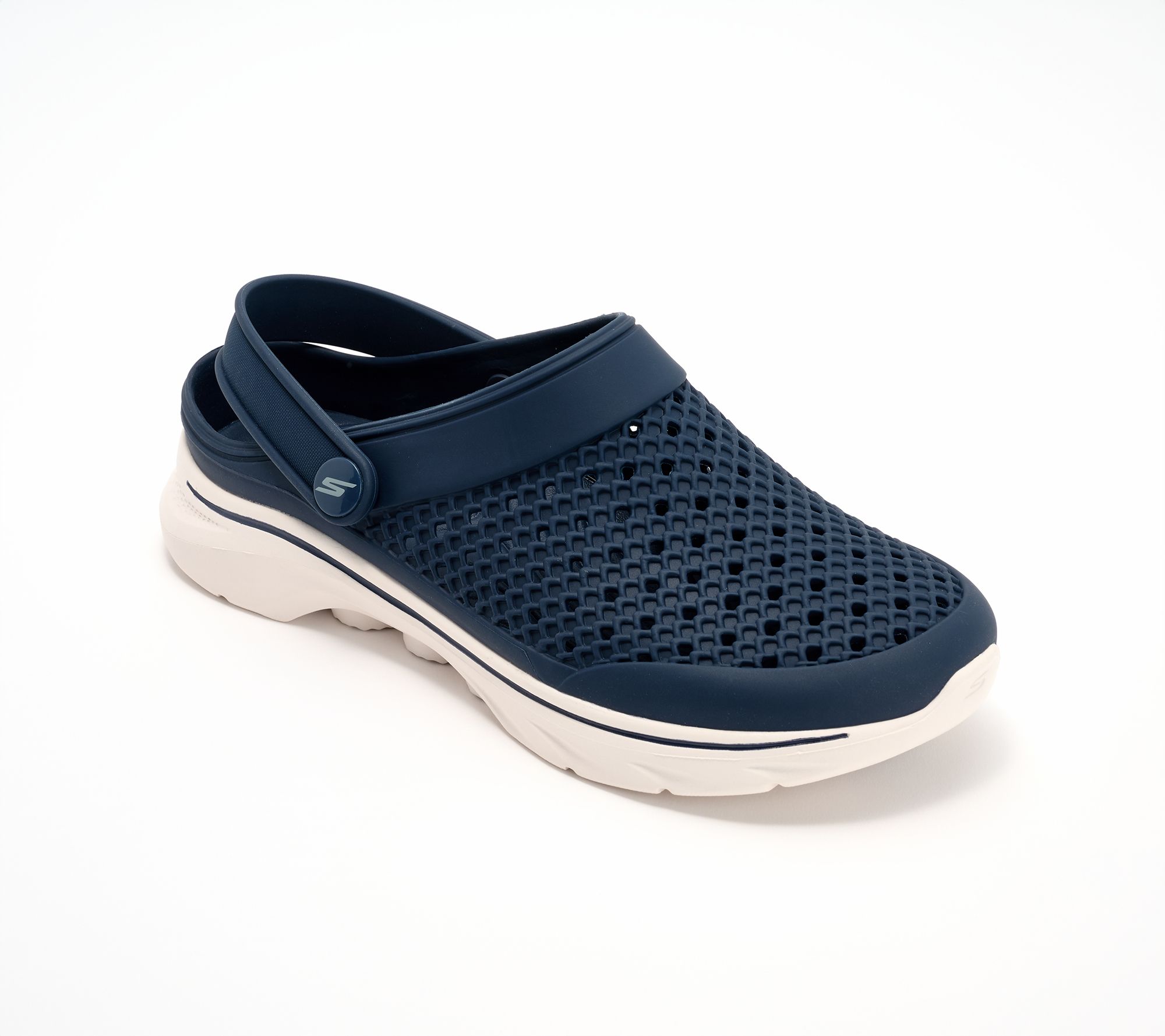 "As Is" Skechers Foamies GO WALK 7 Backstrap Athletic Mules