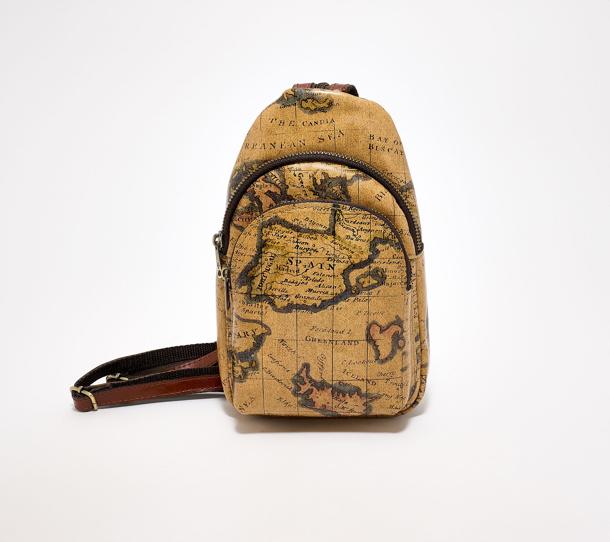 Patricia Nash Annalie Leather Convertible Sling Backpack