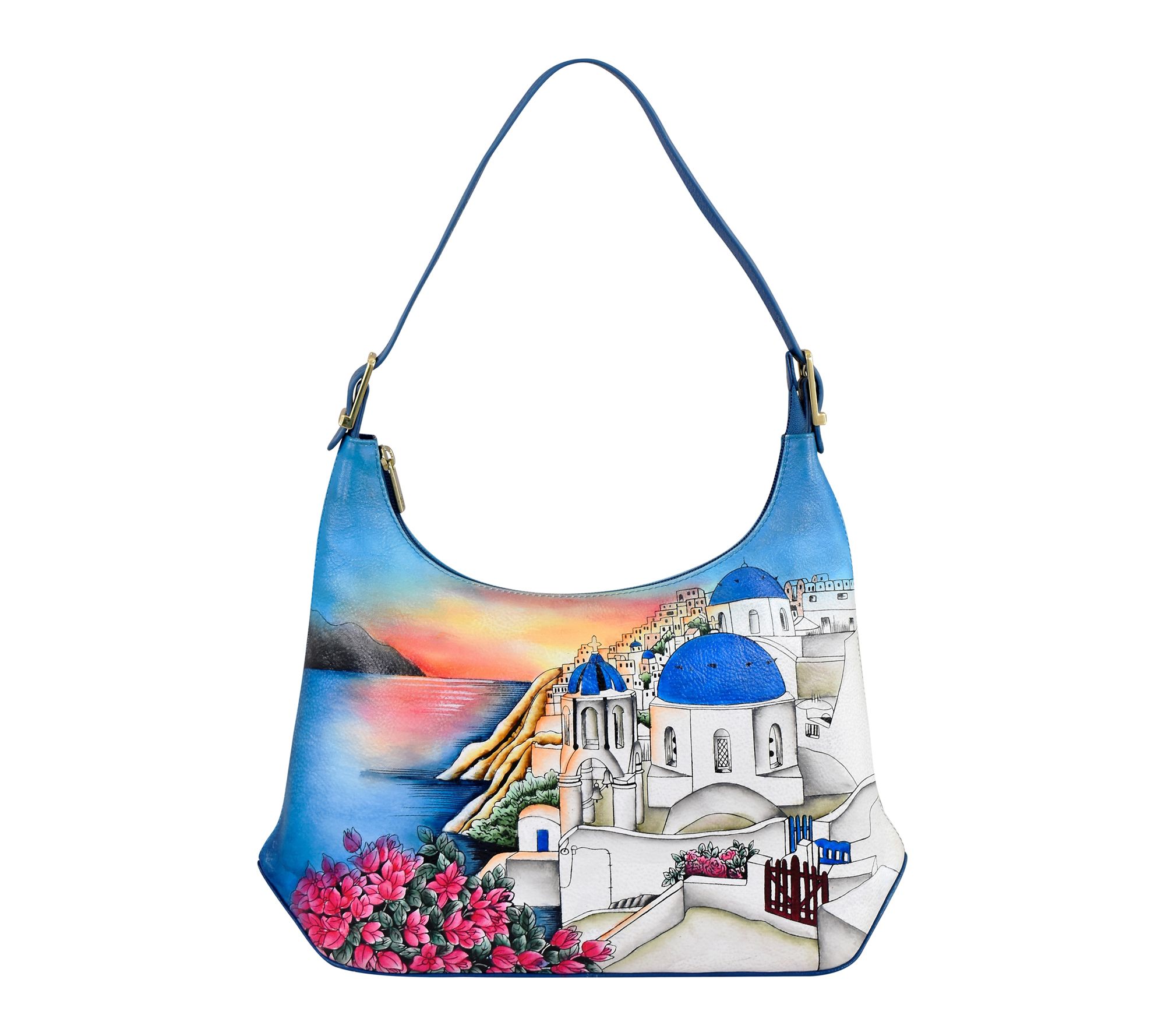 Anushcka Painted Leather Slim Shoulder Hobo