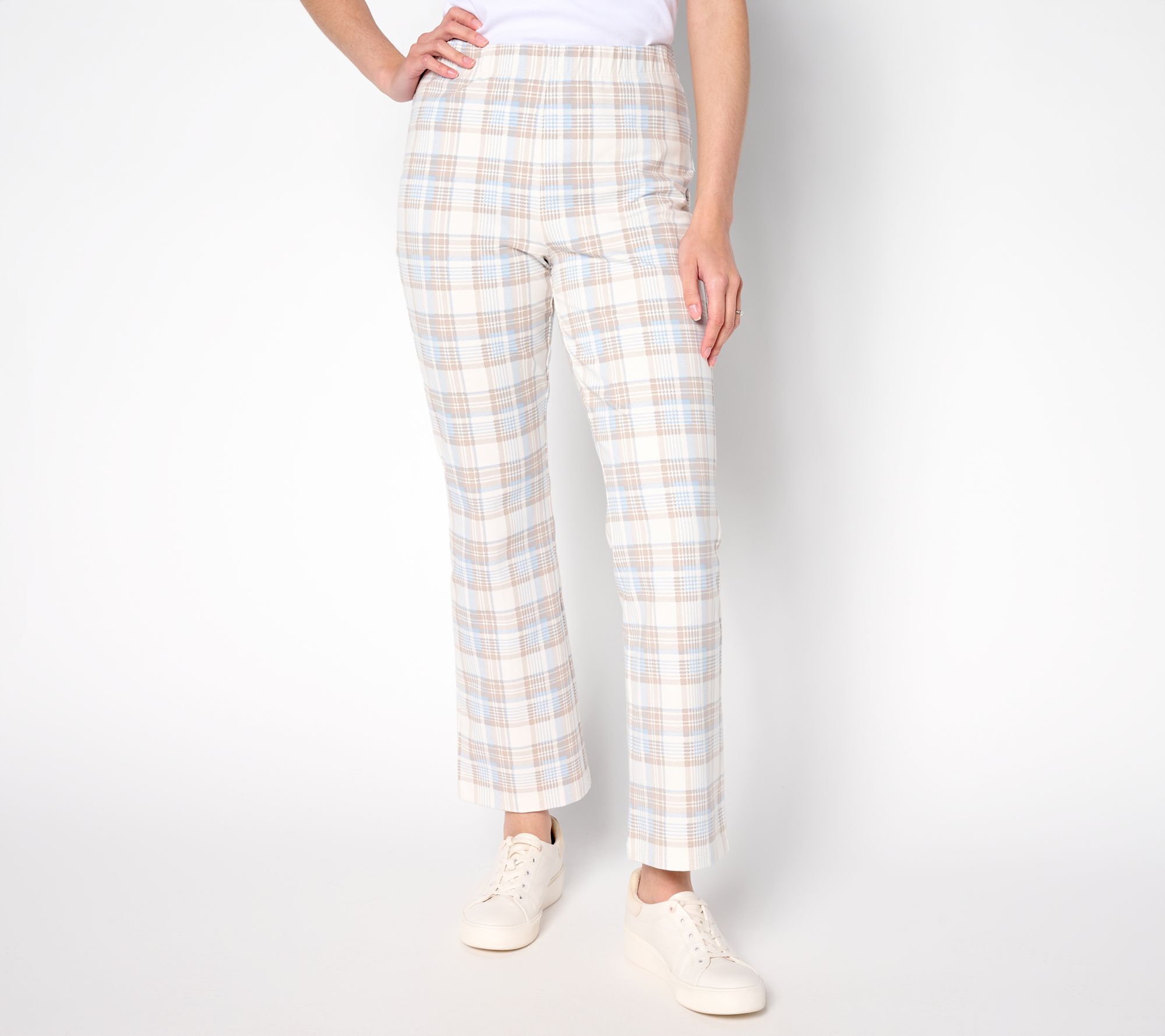 "As Is" Susan Graver Weekend Pet Printed Premium Stretch Boot Cut Pants