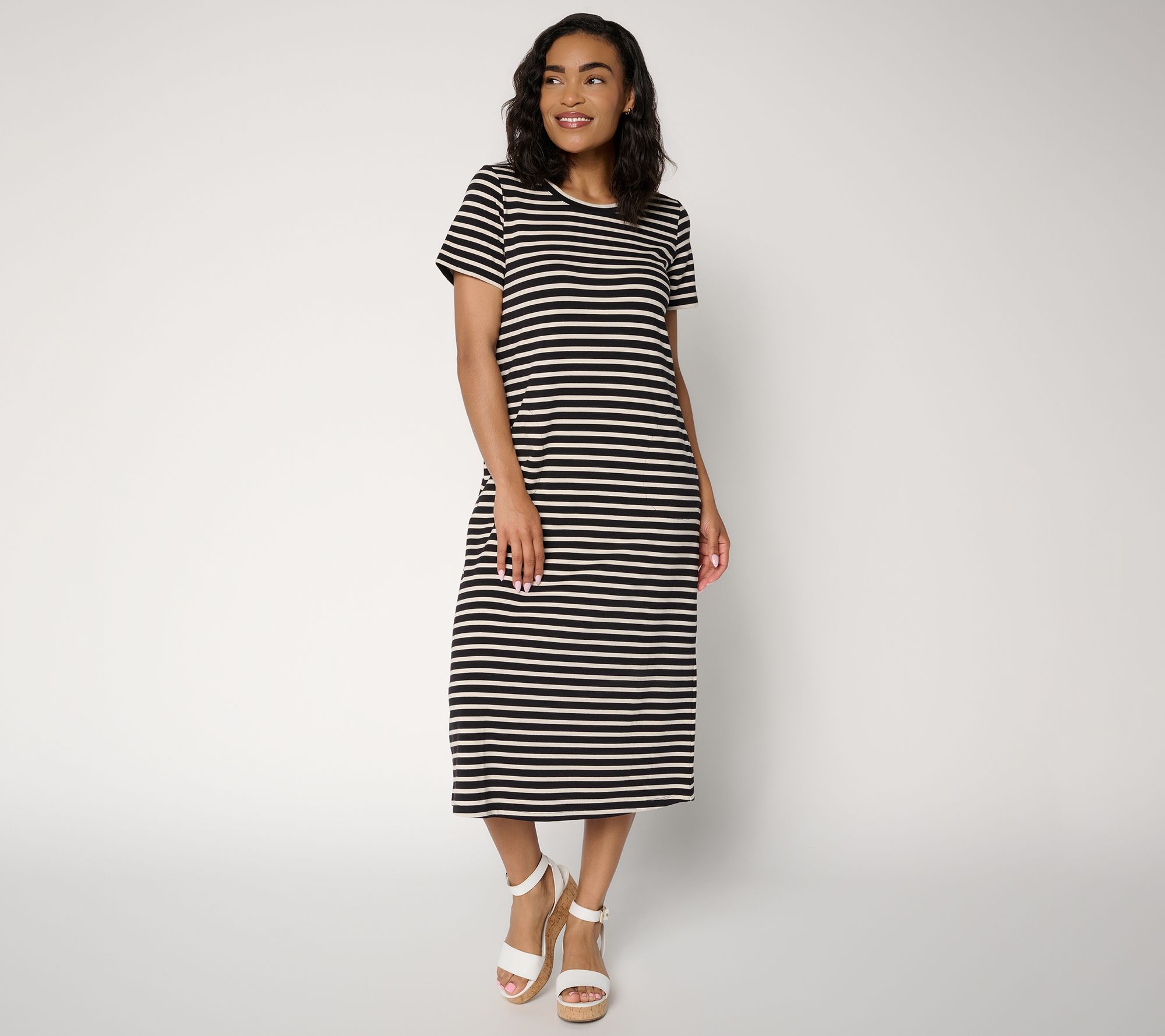 Liberty Belles by Kim Gravel Regular TripleLuxe Knit Stripe Dress