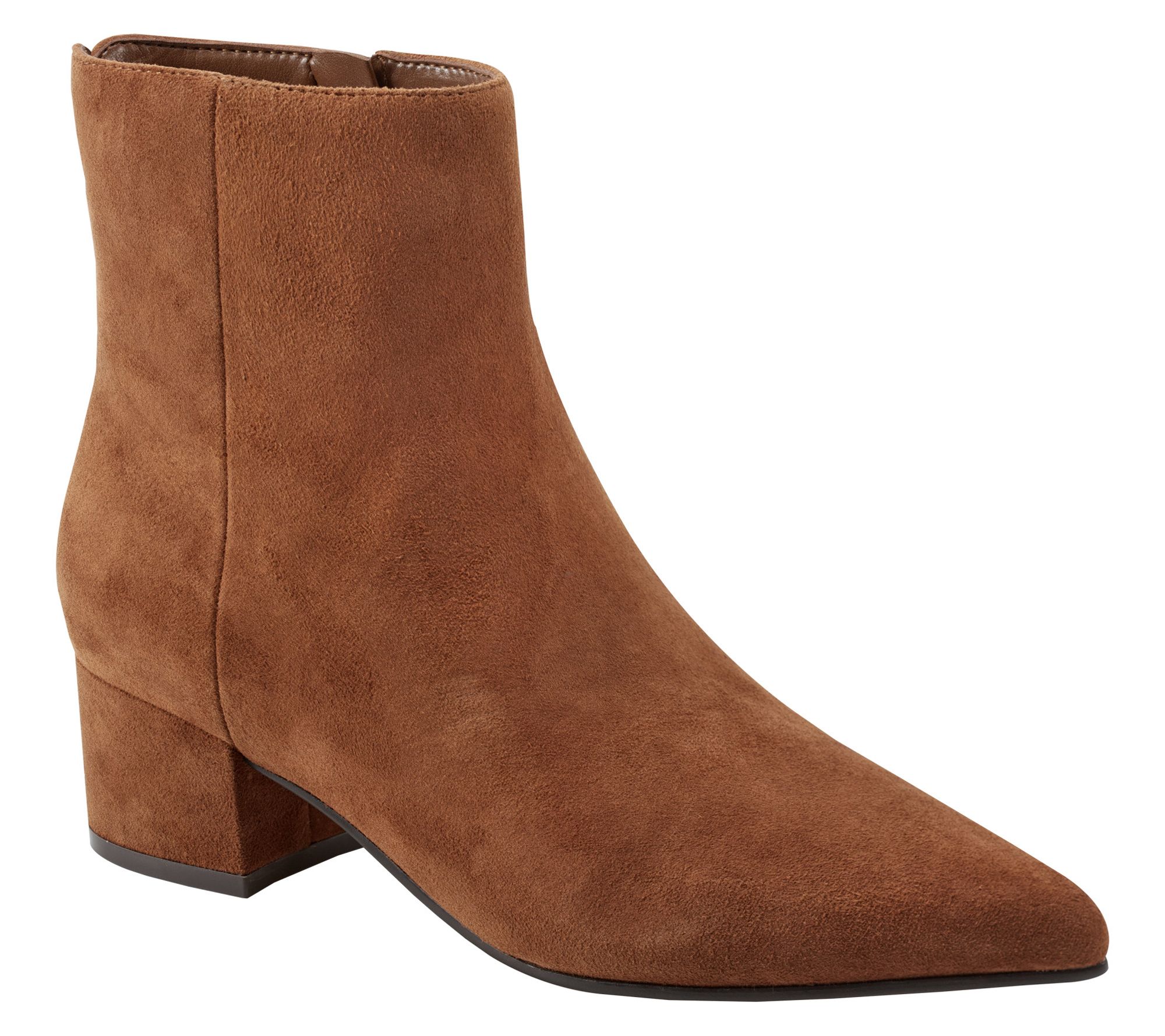 "As Is" Marc Fisher LTD Leather Ankle Boots - Leonna- QV