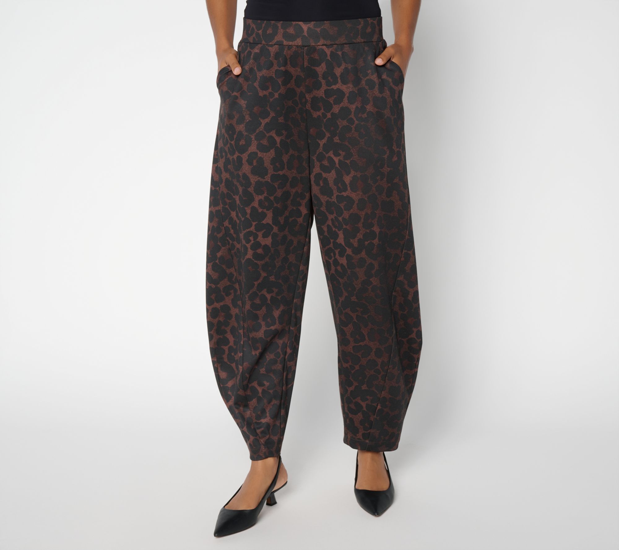 Carla Rockmore Collection Regular Barrel Leg Ponte Pants