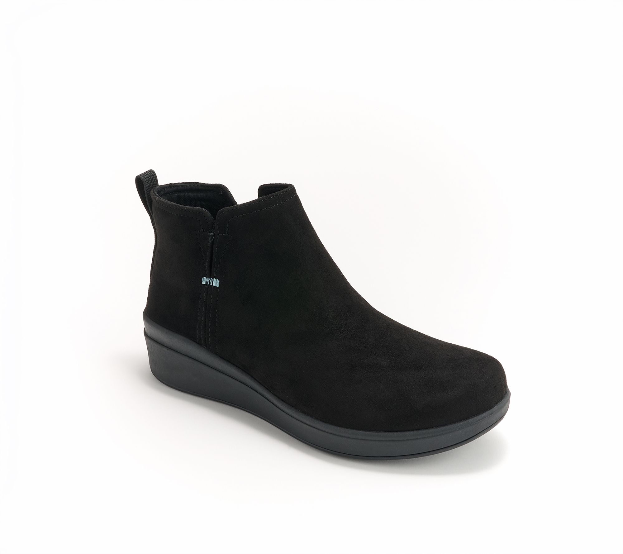 "As Is" Ryka Water Repellent Wedge Ankle Boots- Lovely