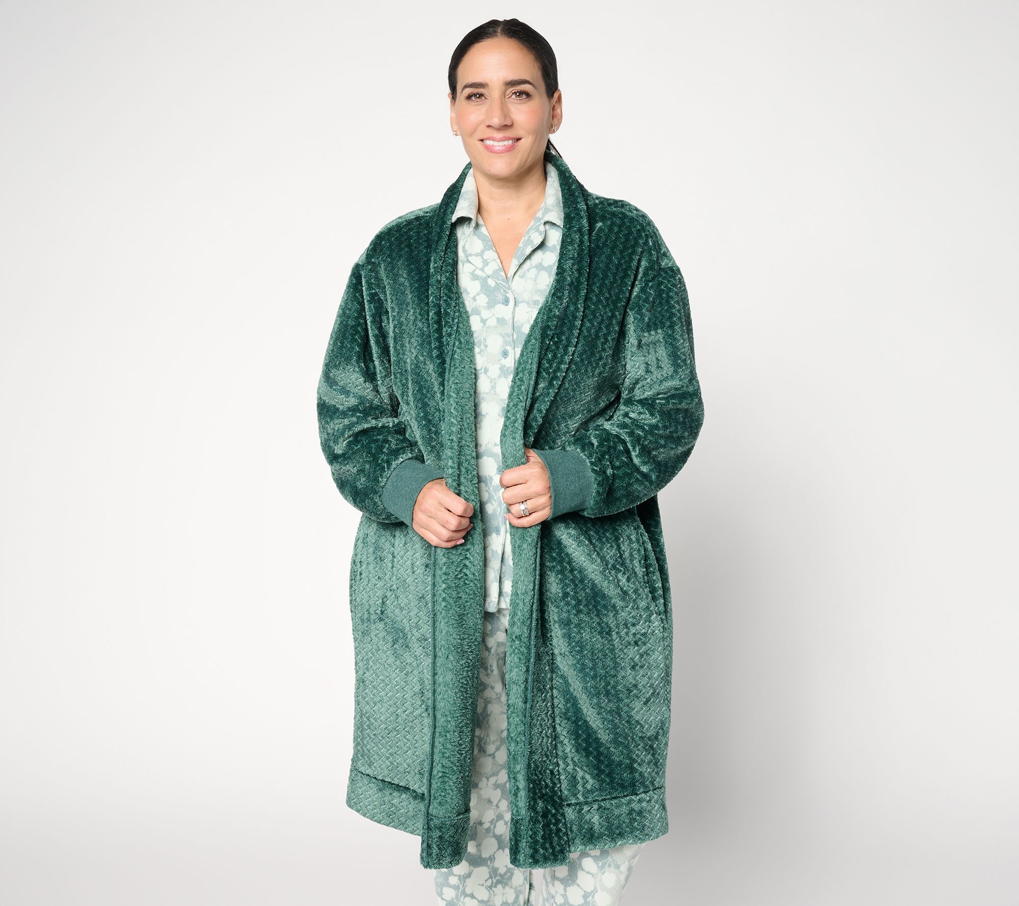 "As Is" Berkshire Homewear Jacquard Cardigan