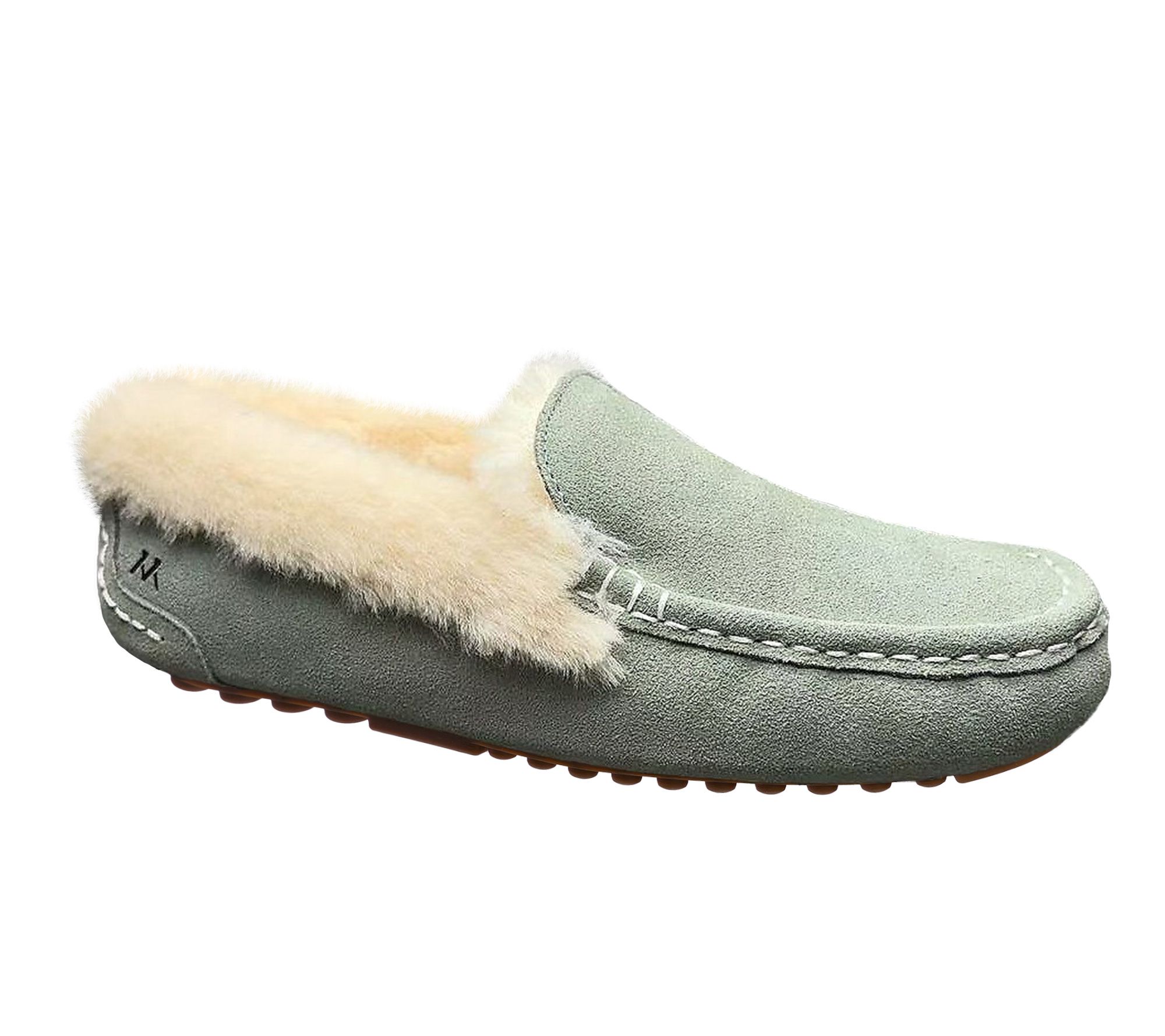 "As Is" Mykos Suede Slip On Moccasins- Aussie