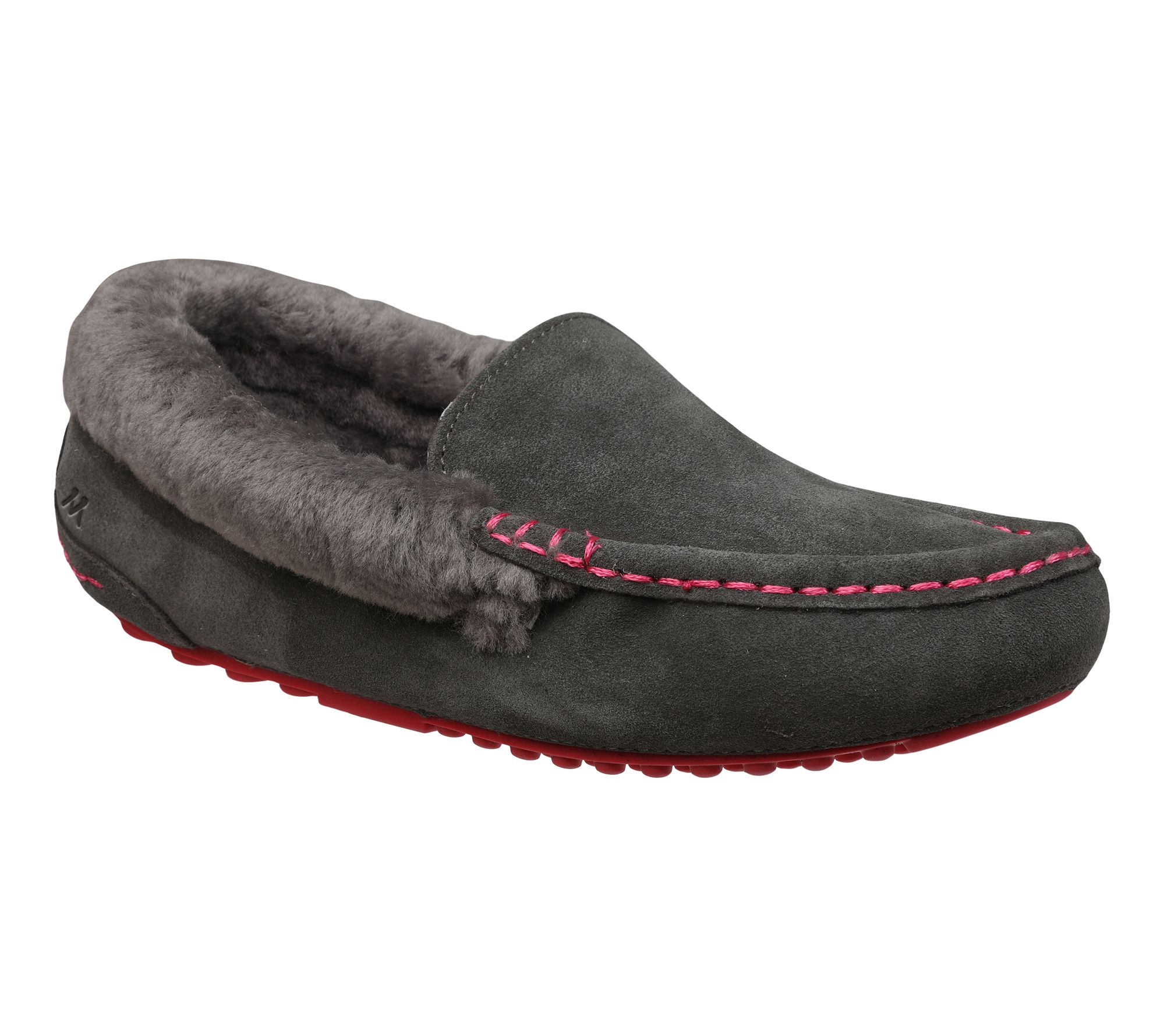 "As Is" Mykos Suede Slip On Moccasins- Aussie
