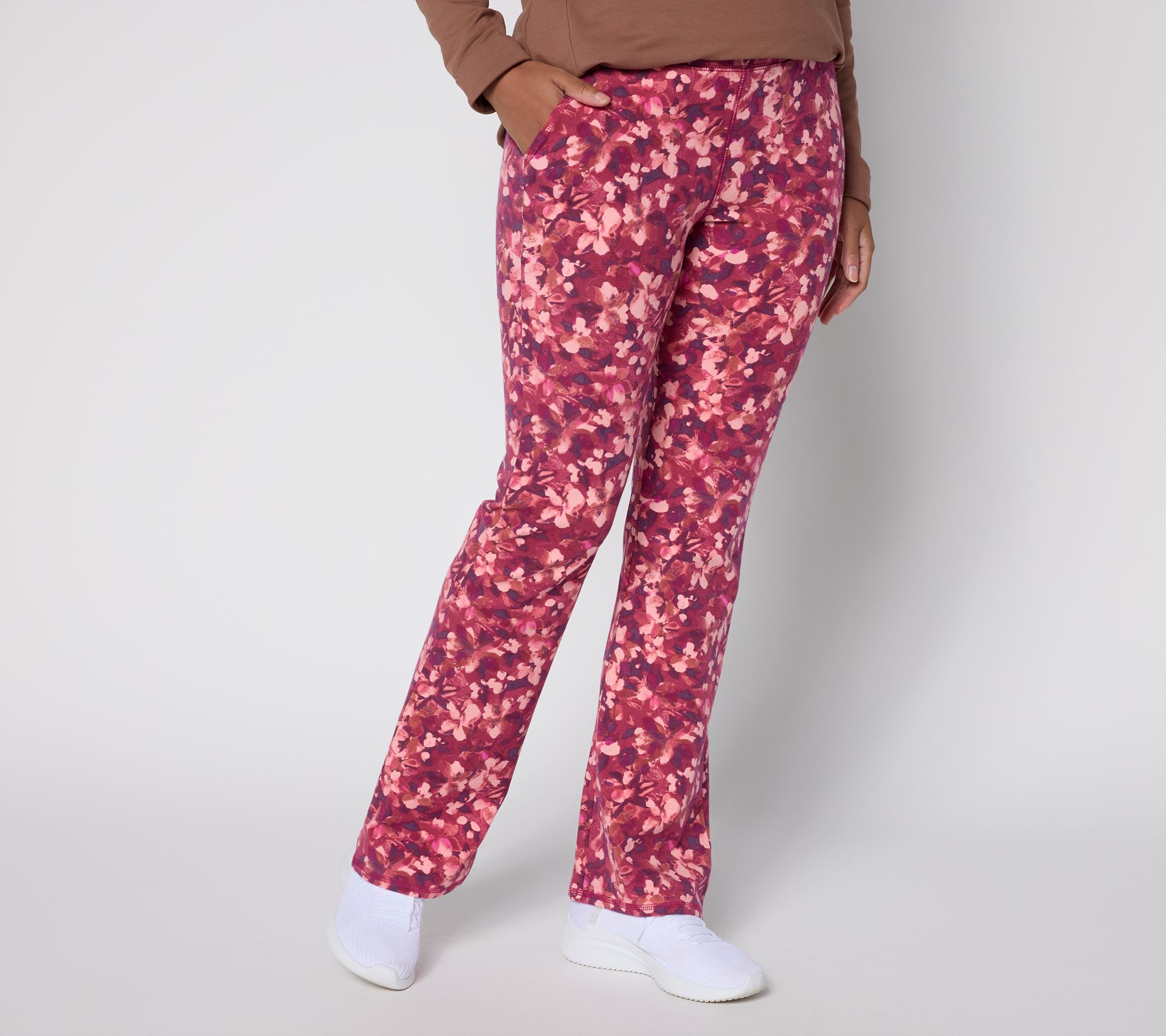 "As Is" Denim & Co. Active Reg Duo Stretch Lightly Boot Pants