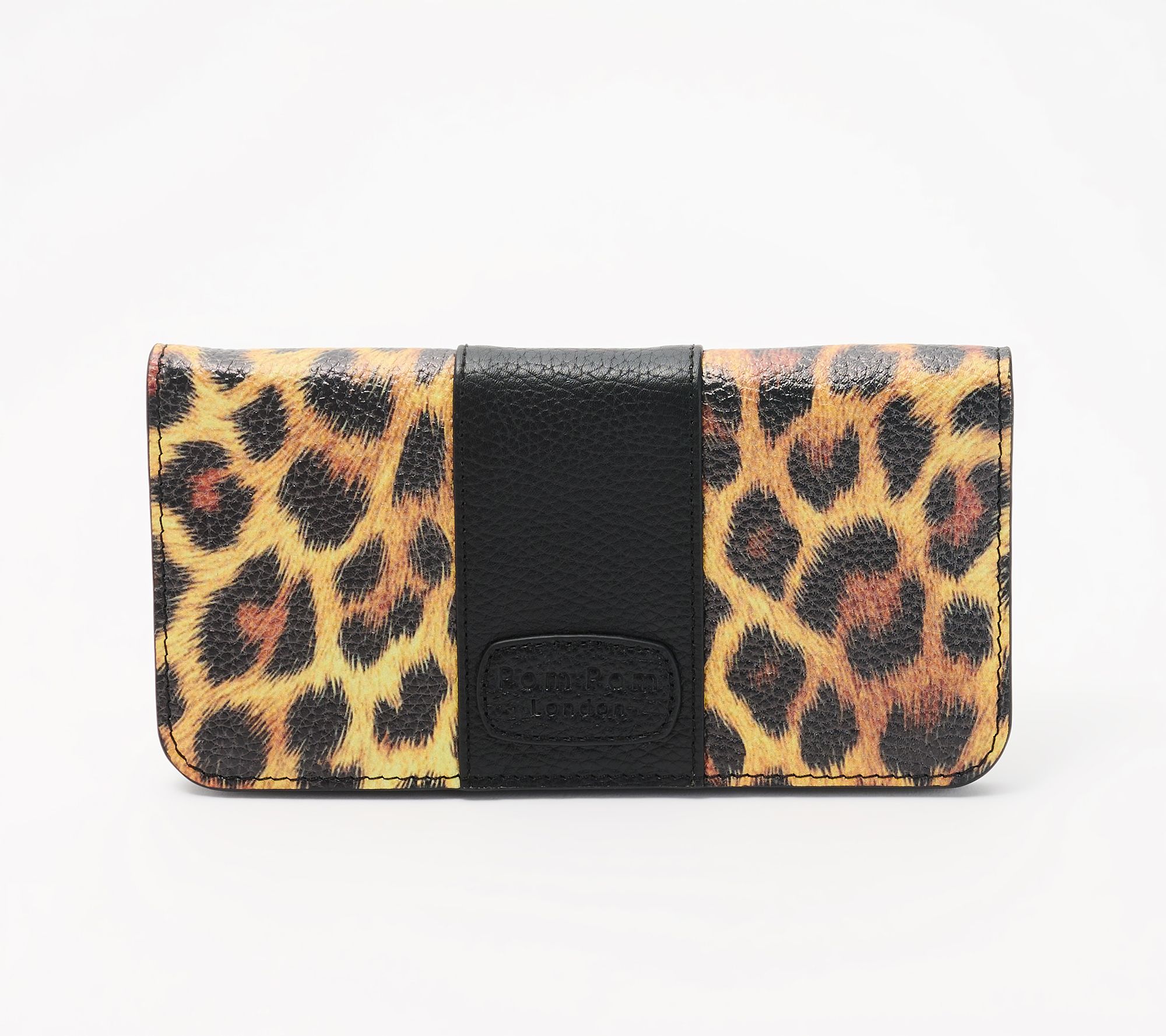  Pom Pom London Leather Chelsea Flapover Wallet