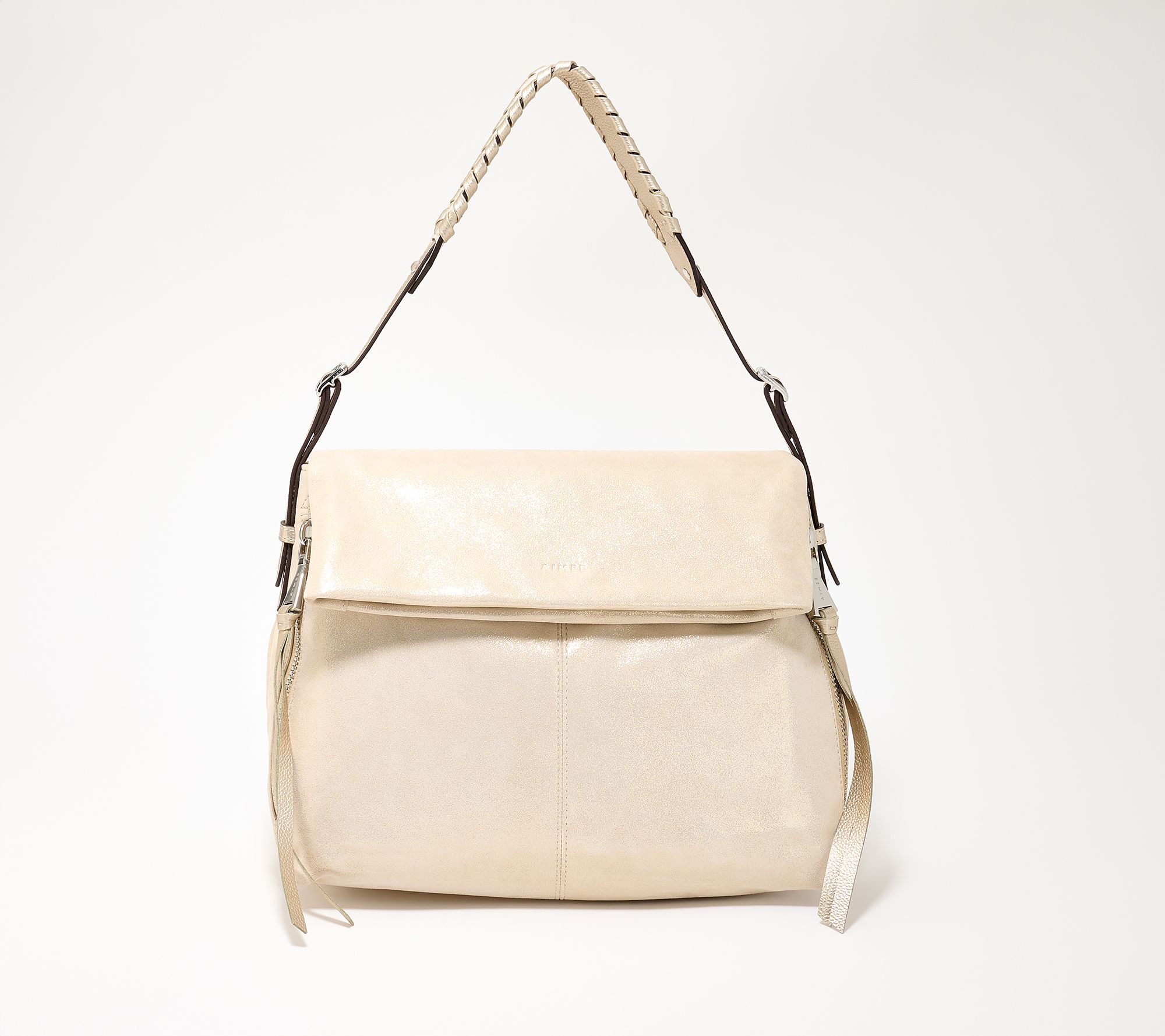 "As Is" Aimee Kestenberg Bali Double Entry Leather Hobo