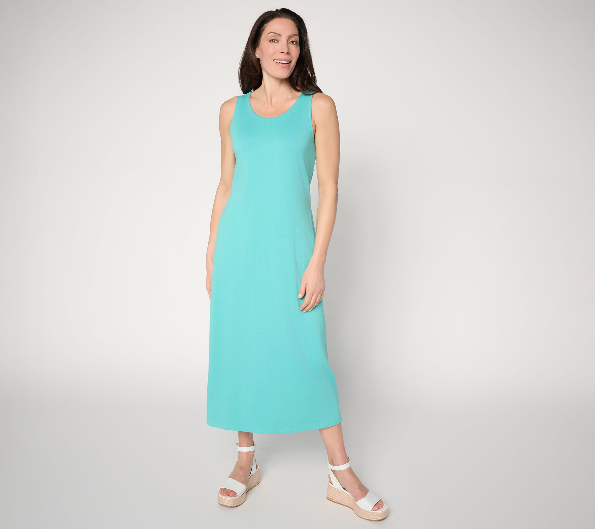 "As Is" Belle by Kim Gravel Pet TripleLuxe Knit Spring Maxi Dress