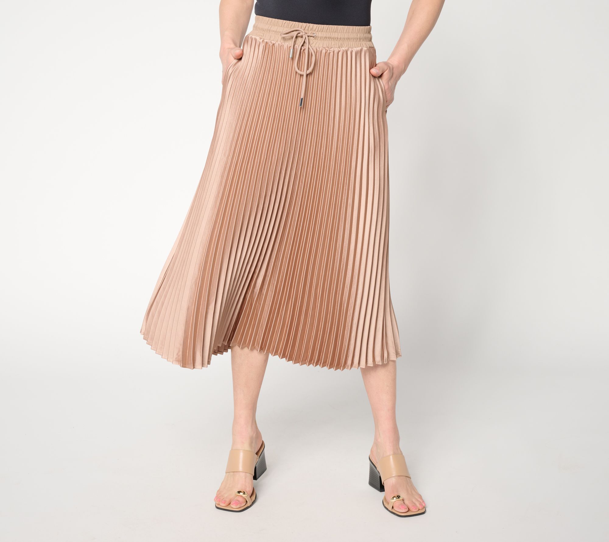 "As Is" RM Studio x Rebecca Minkoff Pet Pleated MatteMidi Skirt