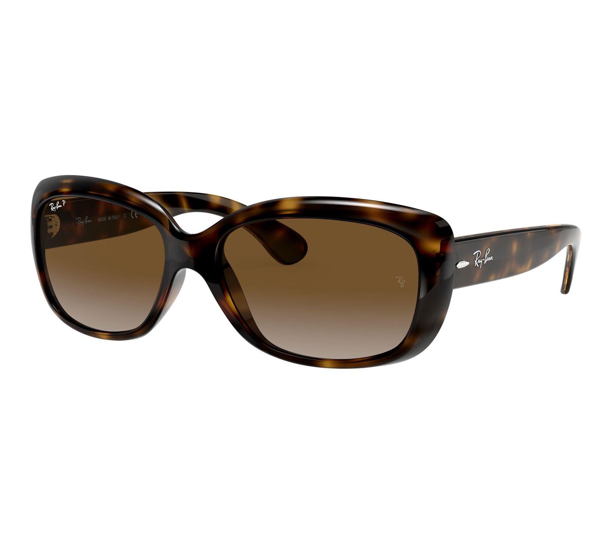 Ray-Ban Polarized Jackie Ohh Sunglasses-LightHavana/Brown-58mm