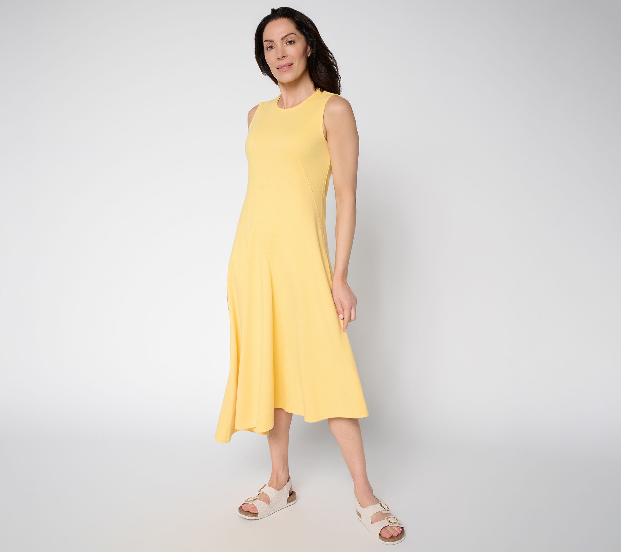 "As Is" Peace Love World Regular Asymmetrical Midi Dress