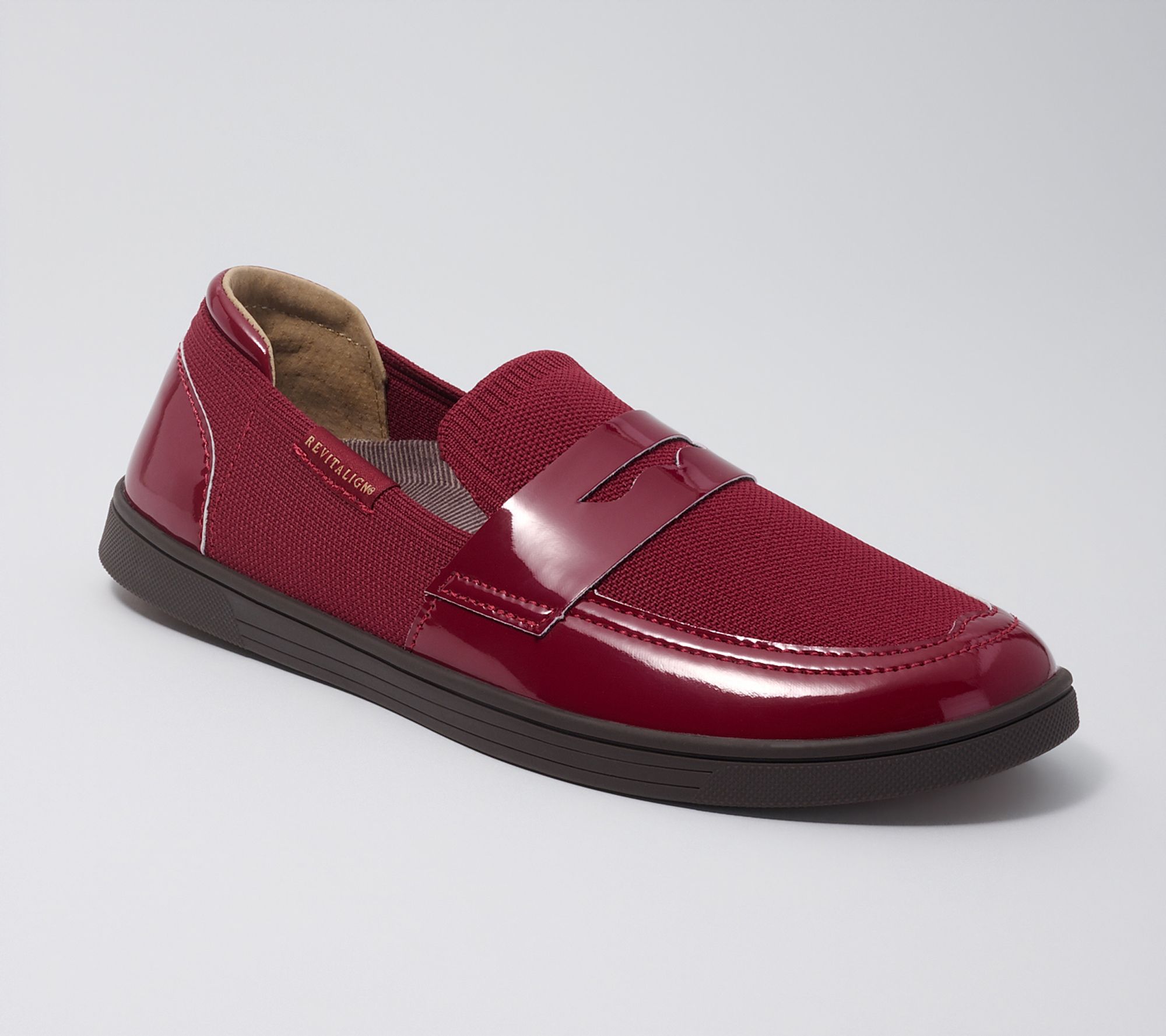  Revitalign Orthotic Patent Penny Loafer Slip-Ons - Hamlet
