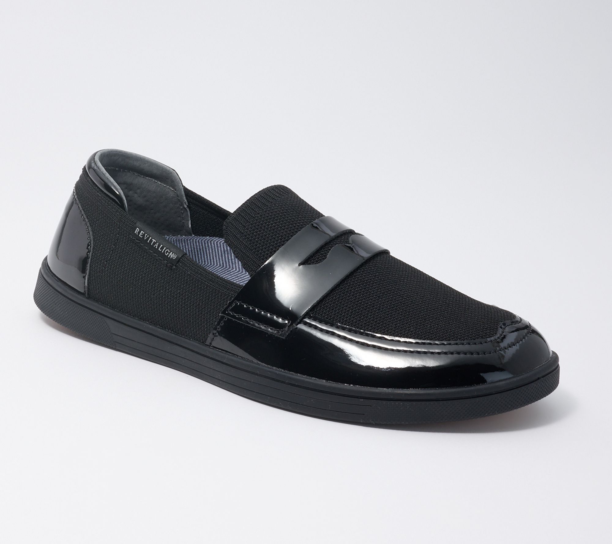 Revitalign Orthotic Patent Penny Loafer Slip-Ons - Hamlet