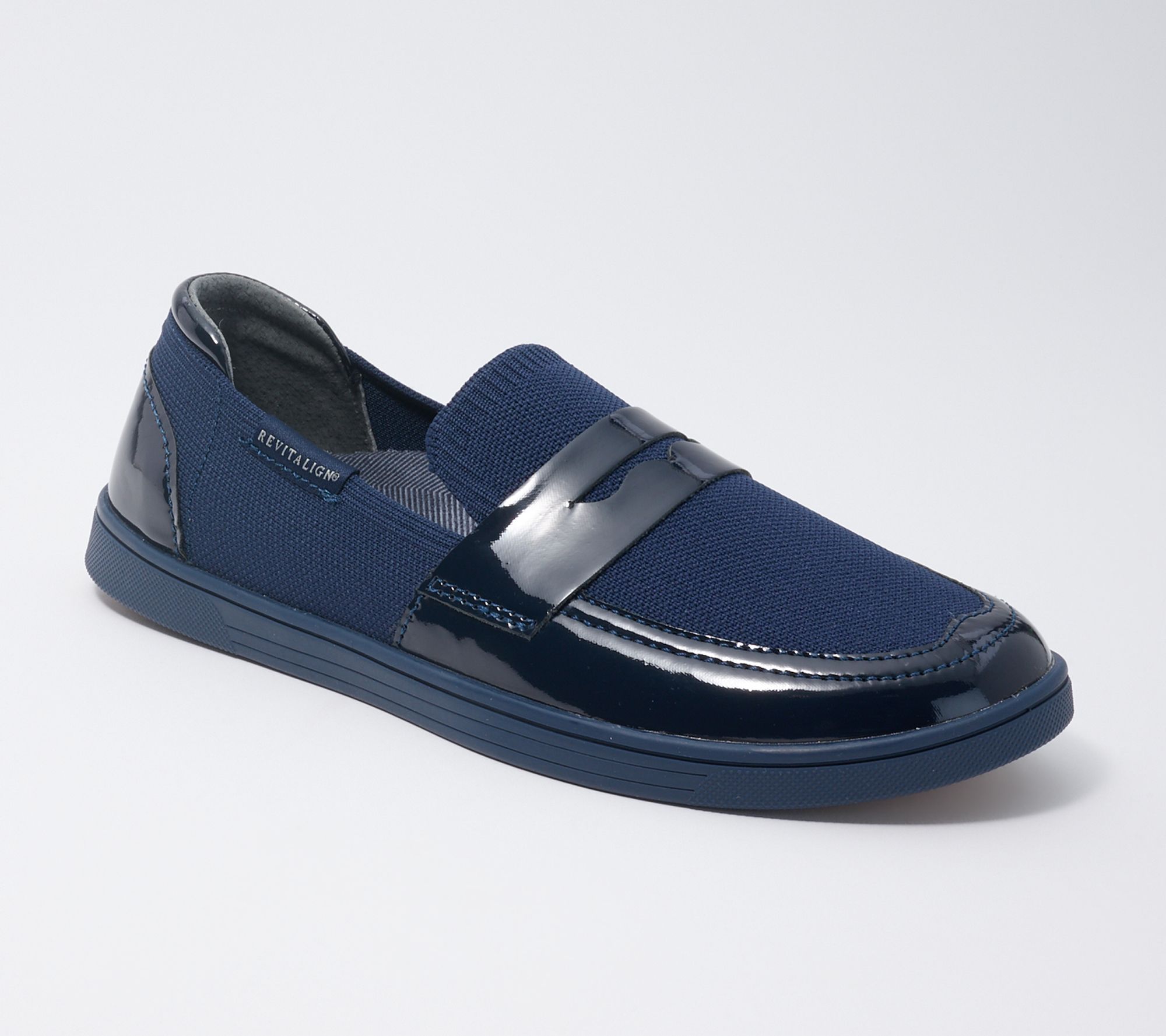 Revitalign Orthotic Patent Penny Loafer Slip-Ons - Hamlet