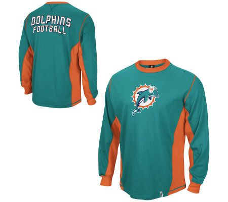 Women's NFL Miami Dolphins Long Sleeve Pocket Thermal