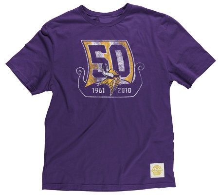 NFL Minnesota Vikings 50th Anniversary Super Soft T-Shirt 