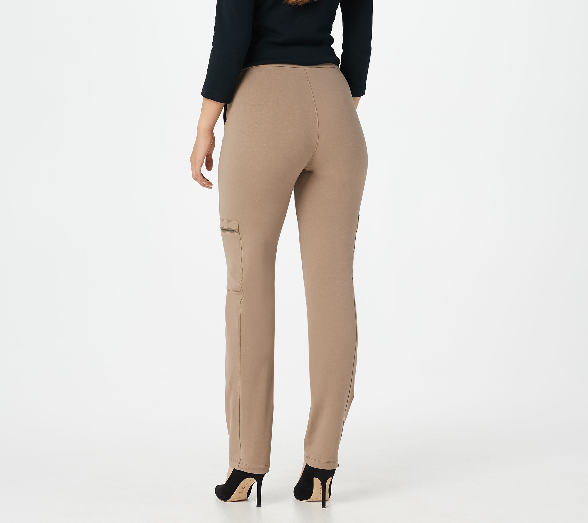 "As Is" Susan Graver Weekend Premium Stretch PullOn Cargo Pants