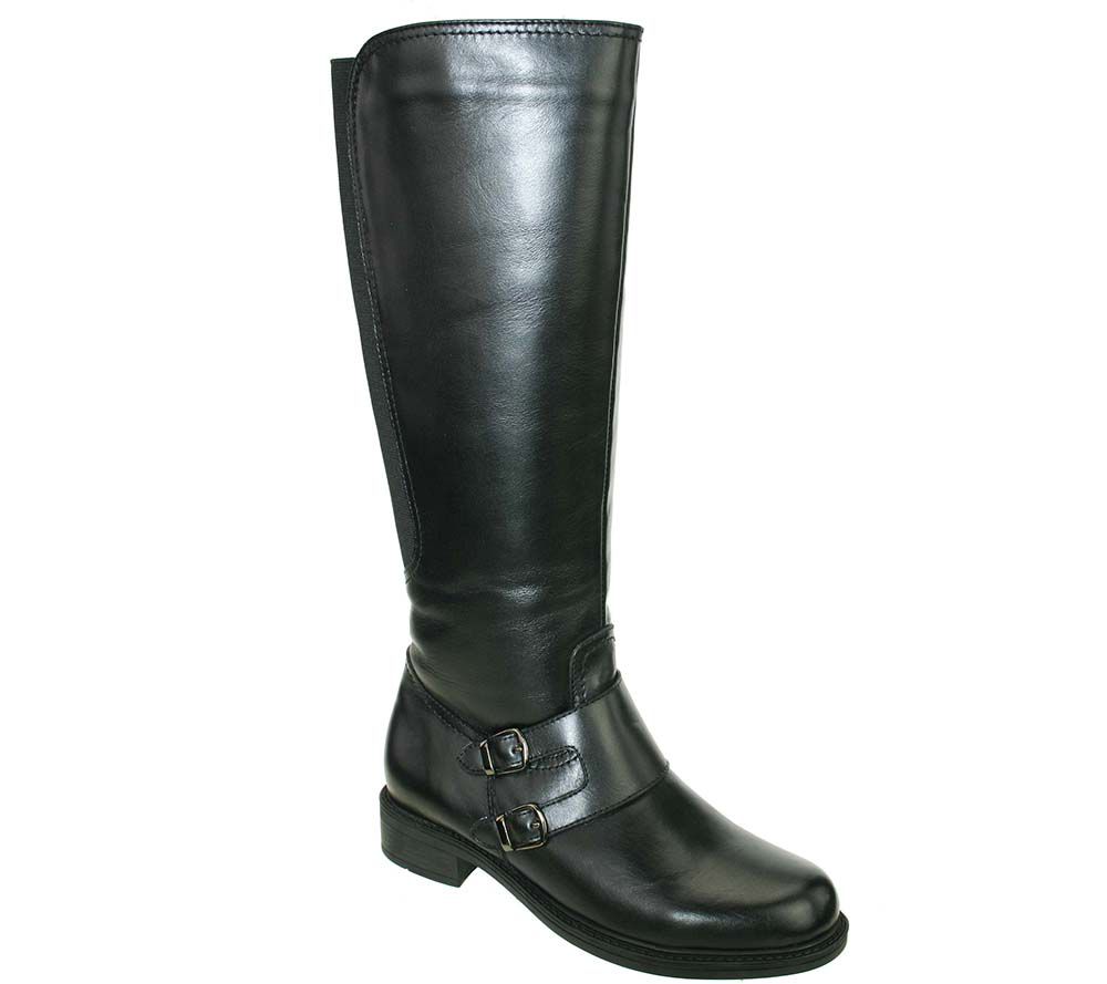 David Tate Wide Calf Leather Boots - Highland - Page 1 — QVC.com