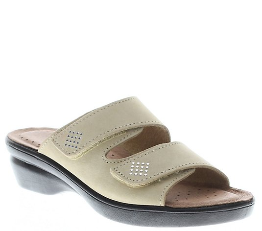 Flexus by Spring Step Leather Slide Sandals - Aditi