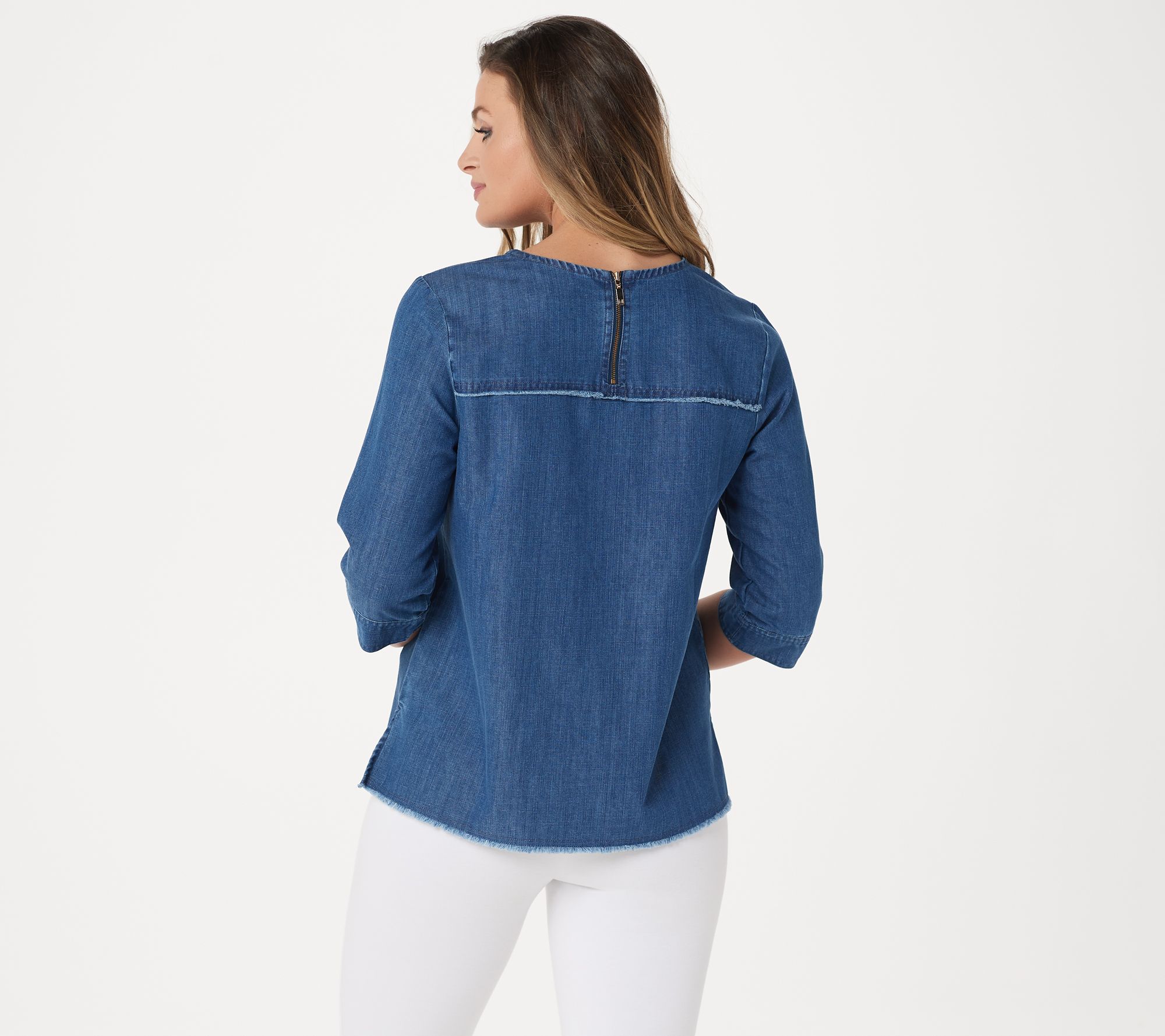 martha stewart denim top